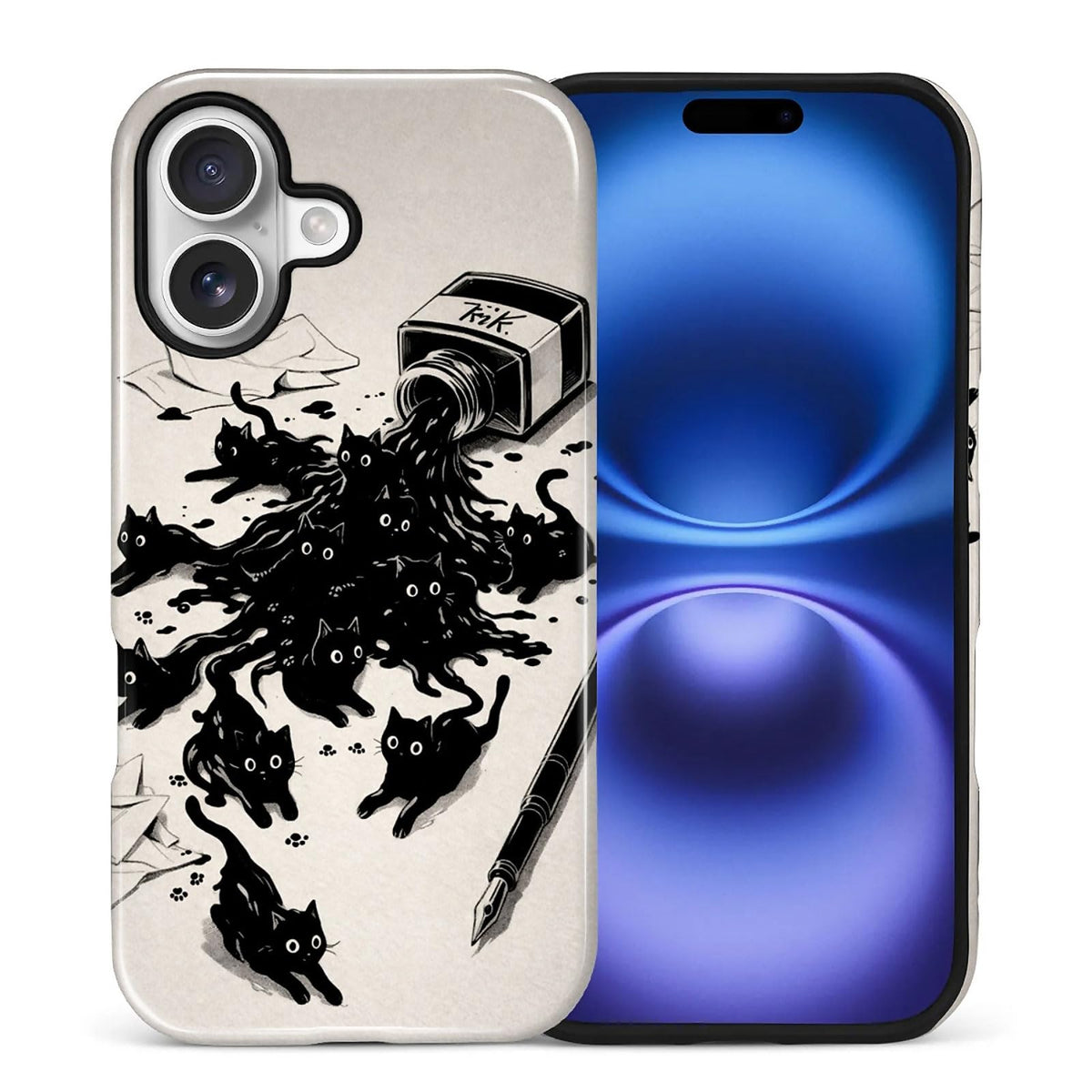 Case Compatible with iPhone 17 Pro,Double Layer Protection, Matte Finish, Anti-Drop and Anti-Fingerprint Armor -Yellow Striped Taco Vacation Sausage Dog Collage