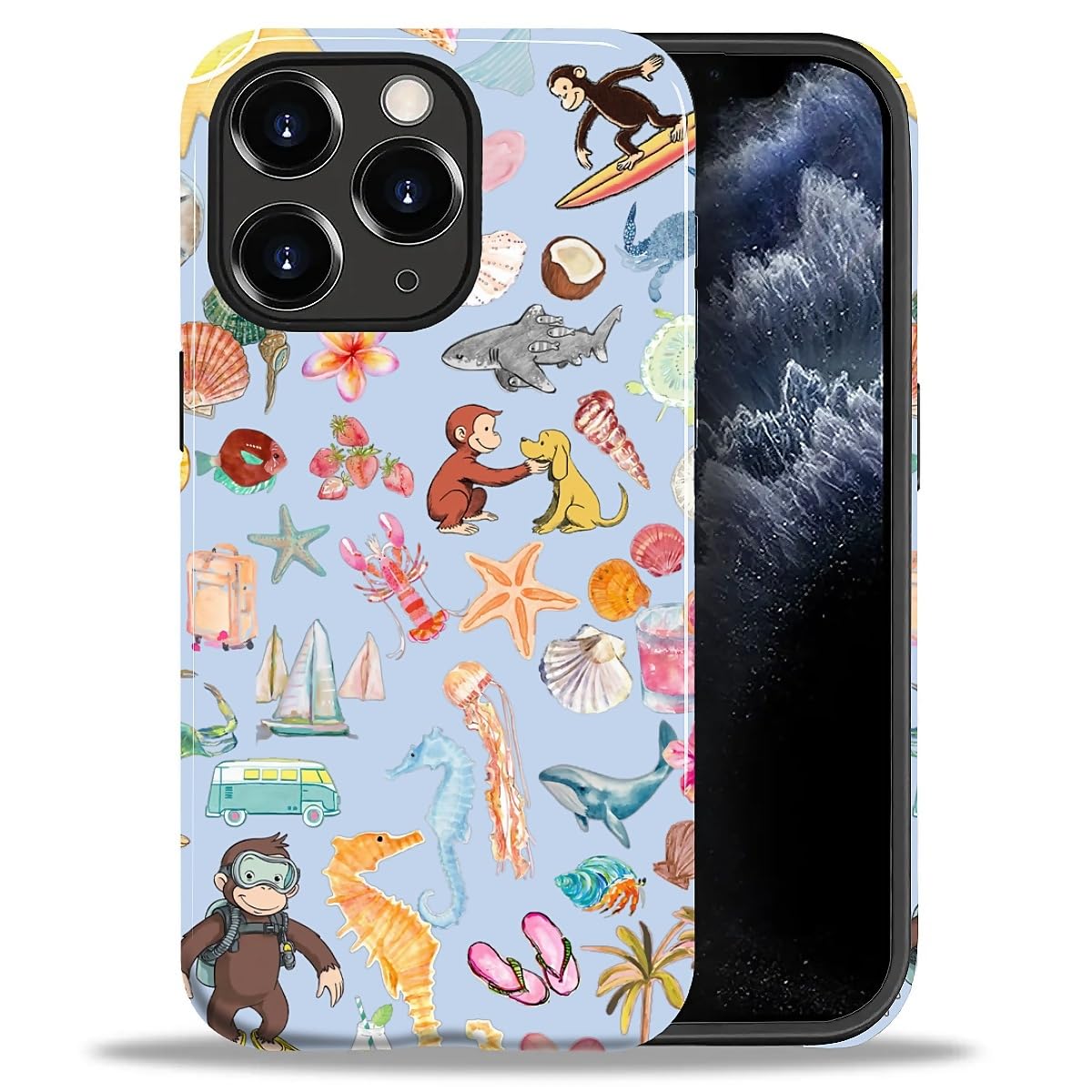 CARLOCA Case for iPhone 16 Pro,Vintage Cat Animal Pet Lover Collage Design Hybrid Dual Protection Soft TPU + Hard PC, Shockproof & Anti-Scratch Cover Men Women Stylish Protective Phone Case