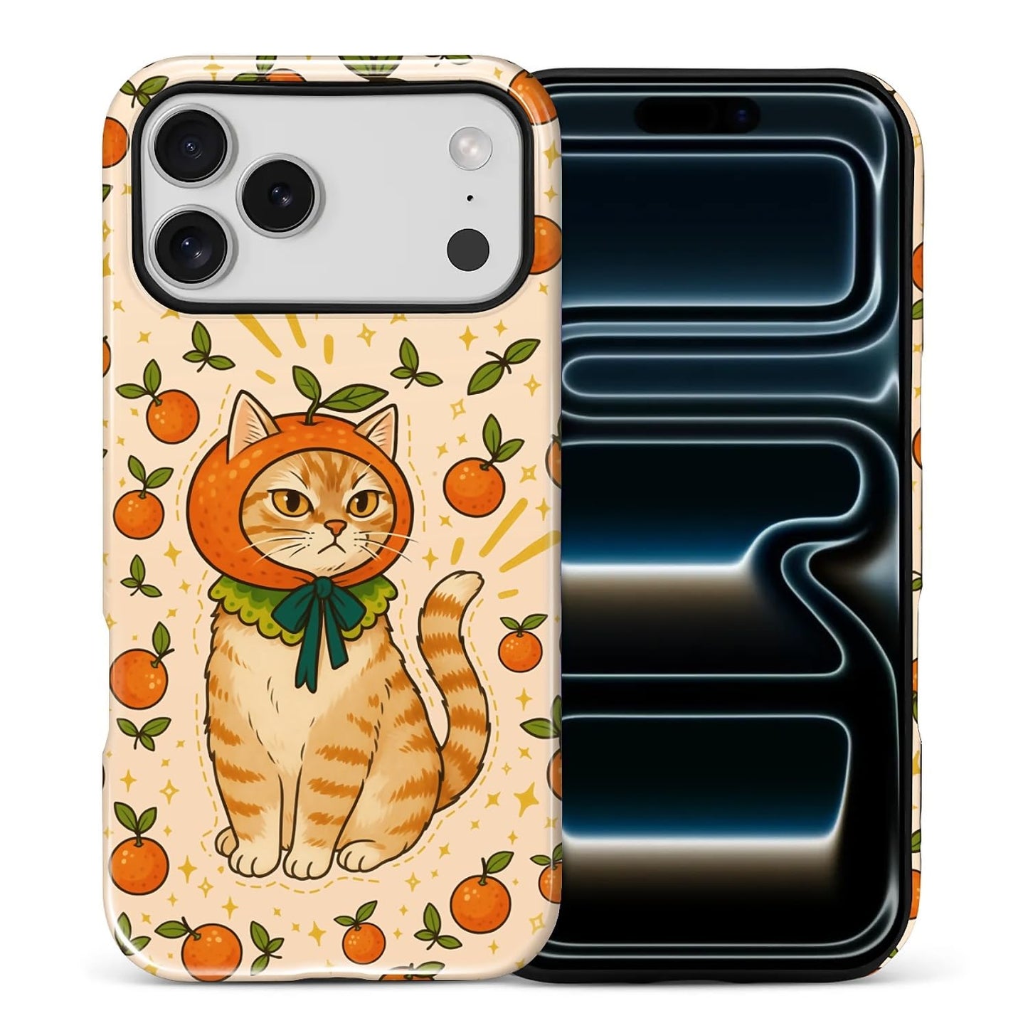 Case for iPhone 15, Shockproof Hybrid Protective Phone Case, Dual-Layer Drop Protection Anti-Scratch, Cozy Cats