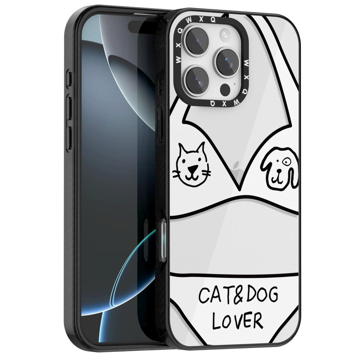 for iPhone 16 pro max Graffiti of Cartoon Animal Clear Phone Case | TPU+PC Premium Painted Anti-Drop Phone Case Superior Shock Absorption Military-Grade Drop Protection cover