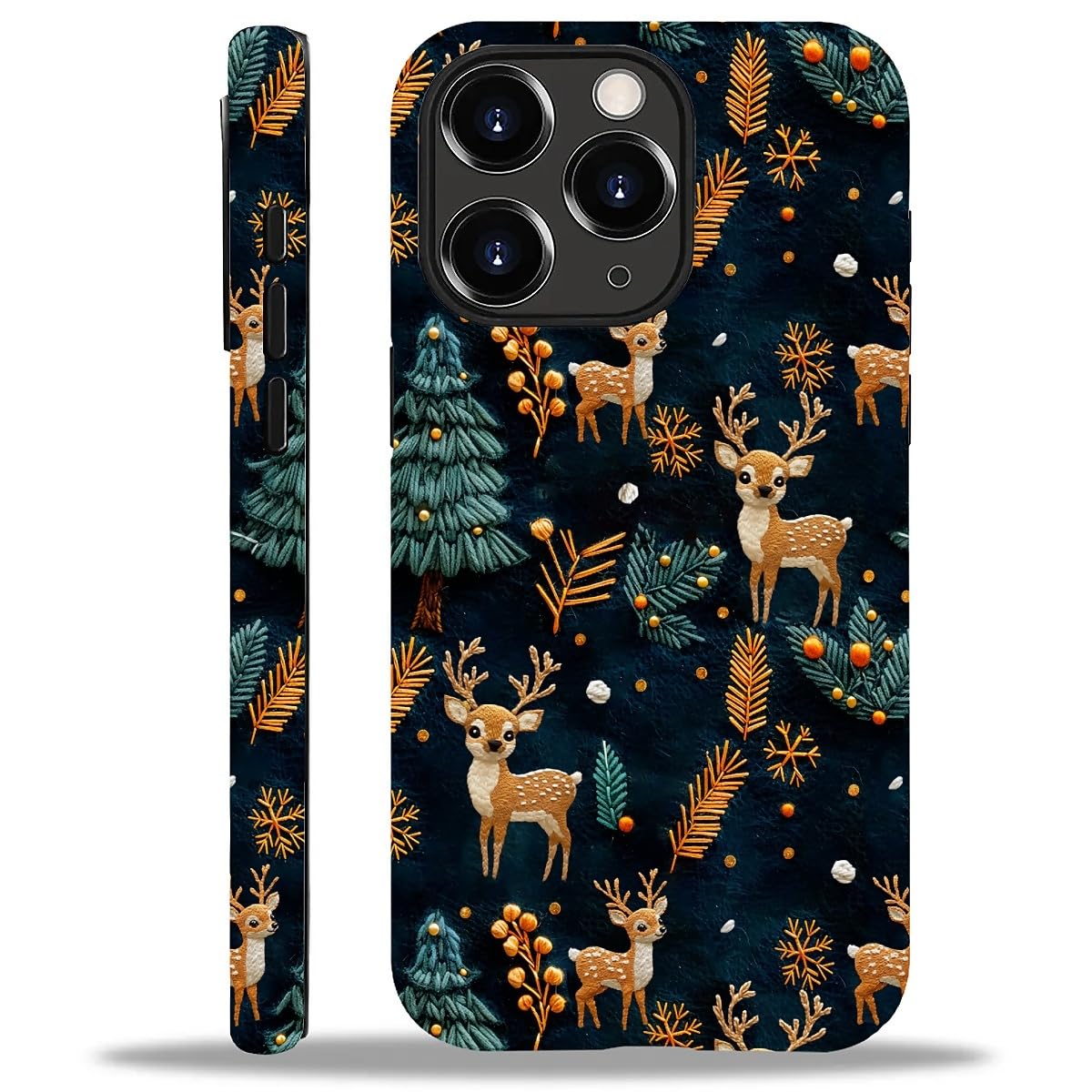 Case Compatible with iPhone 16,Christmas Decorations-Santa Claus Hybrid 2-Layer Hard Shell+Silicone Double Protective Scratch-Resistant Shockproof Case for iPhone 16