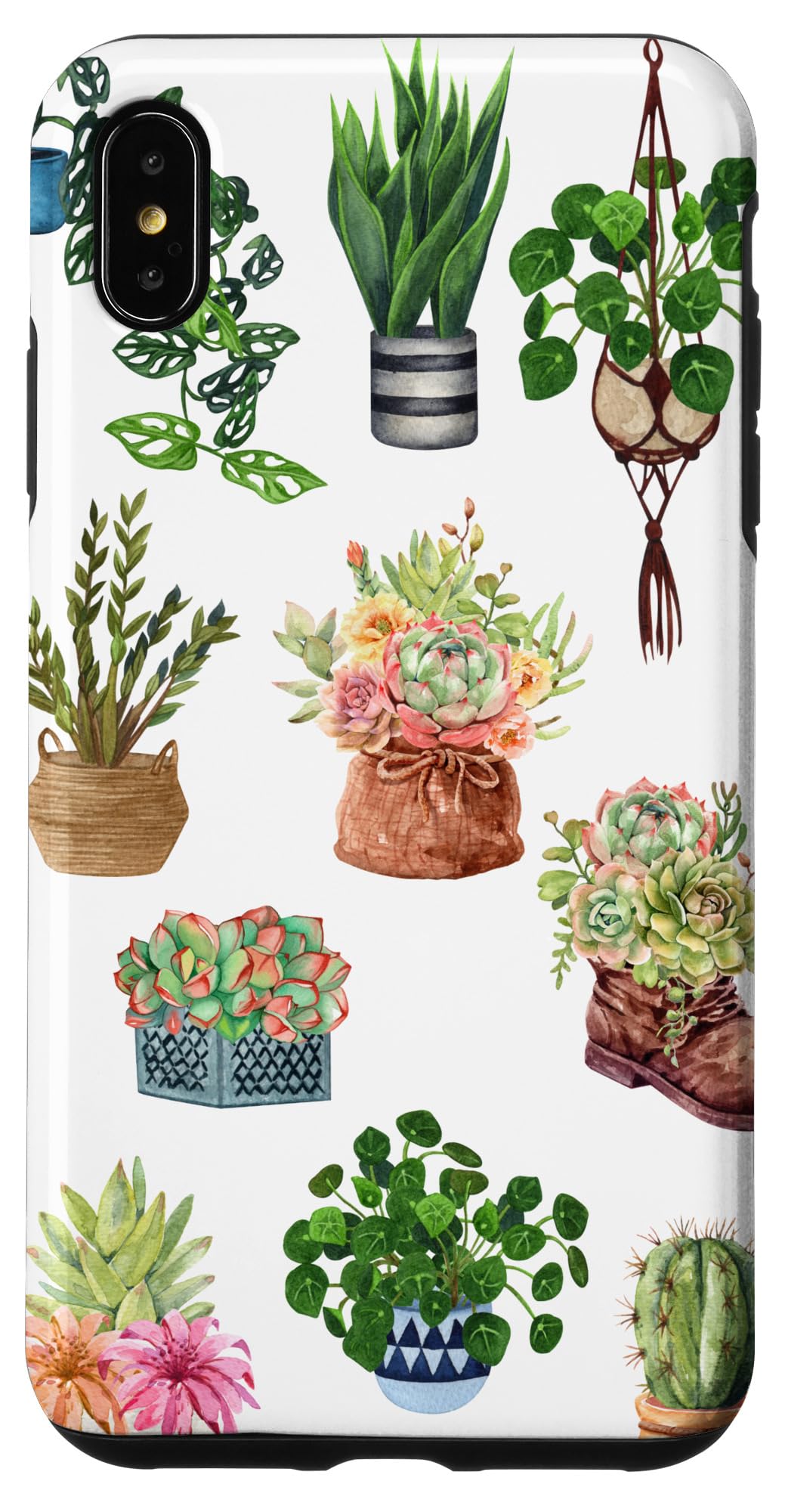 iPhone 14 Boho Indoor and Outdoor Plant Lover Succulent Cactus Nature Case