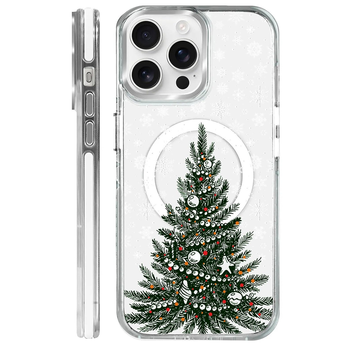 for iPhone 15 Case,Compatible with MagSafe,The Transparent TPU Silicone Protects The Phone Case from Drops, Slips and Fingerprints.Blue Ocean Whale Shark Octopus Turtle Collage