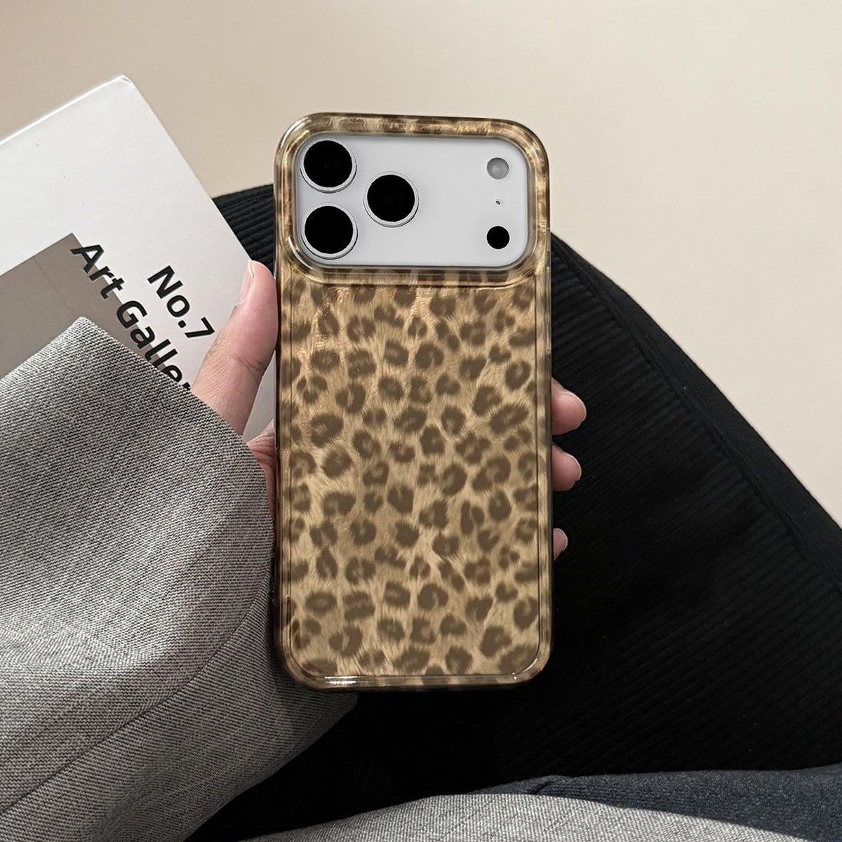 inewateri Compatible for iPhone 16 Pro Max Case with Cute Cheetah Leopard Print Retro Aesthetics Design Soft Slim TPU Shockproof Protective Bumper Glitter Shiny Phone Cover-Blue