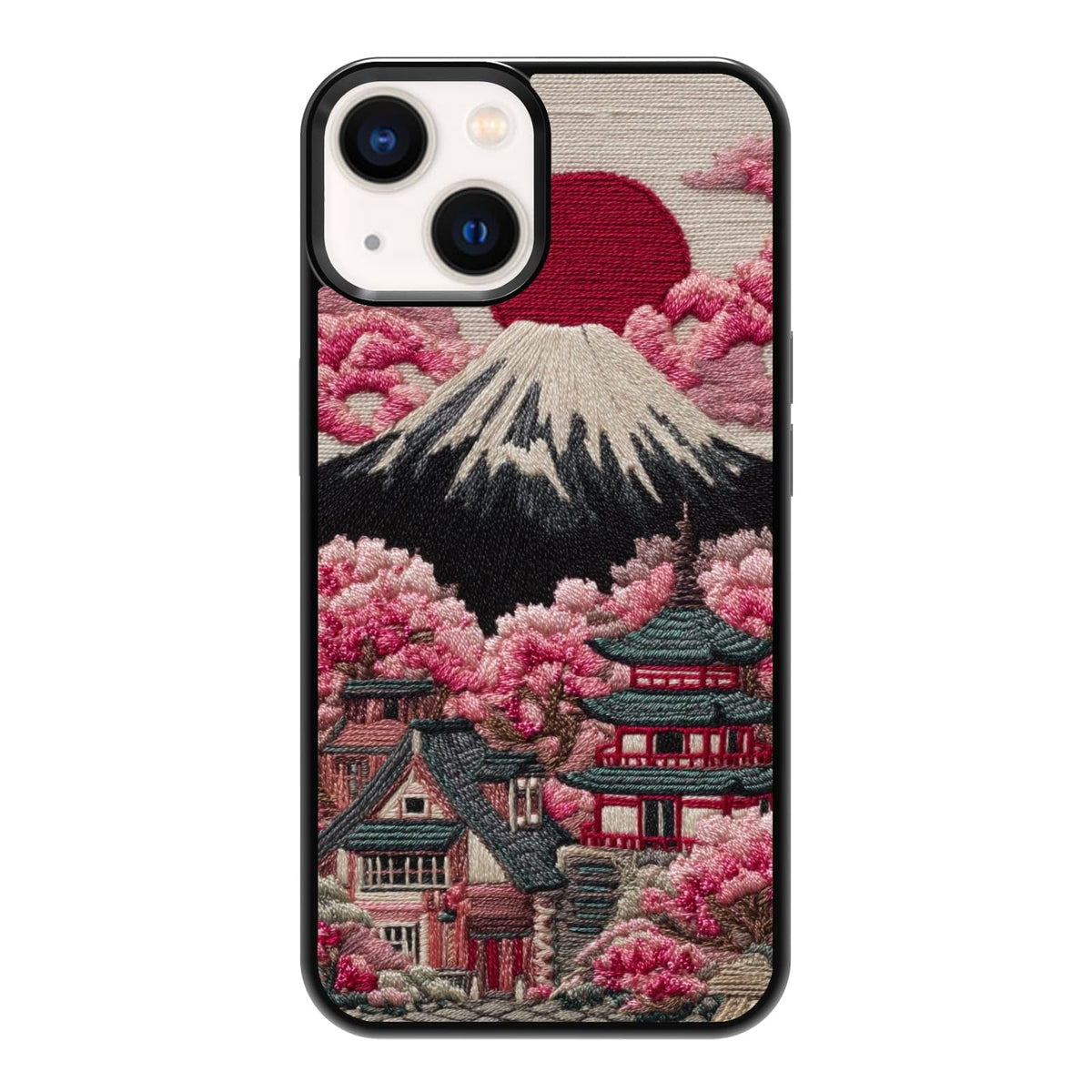 Nature Stained Glass Green Forest Tree Sunlight Phone Case, Shockproof Protective Cover for iPhone 11 12 13 14 15 16 17 Pro Max Plus Mini XR 7 8 SE