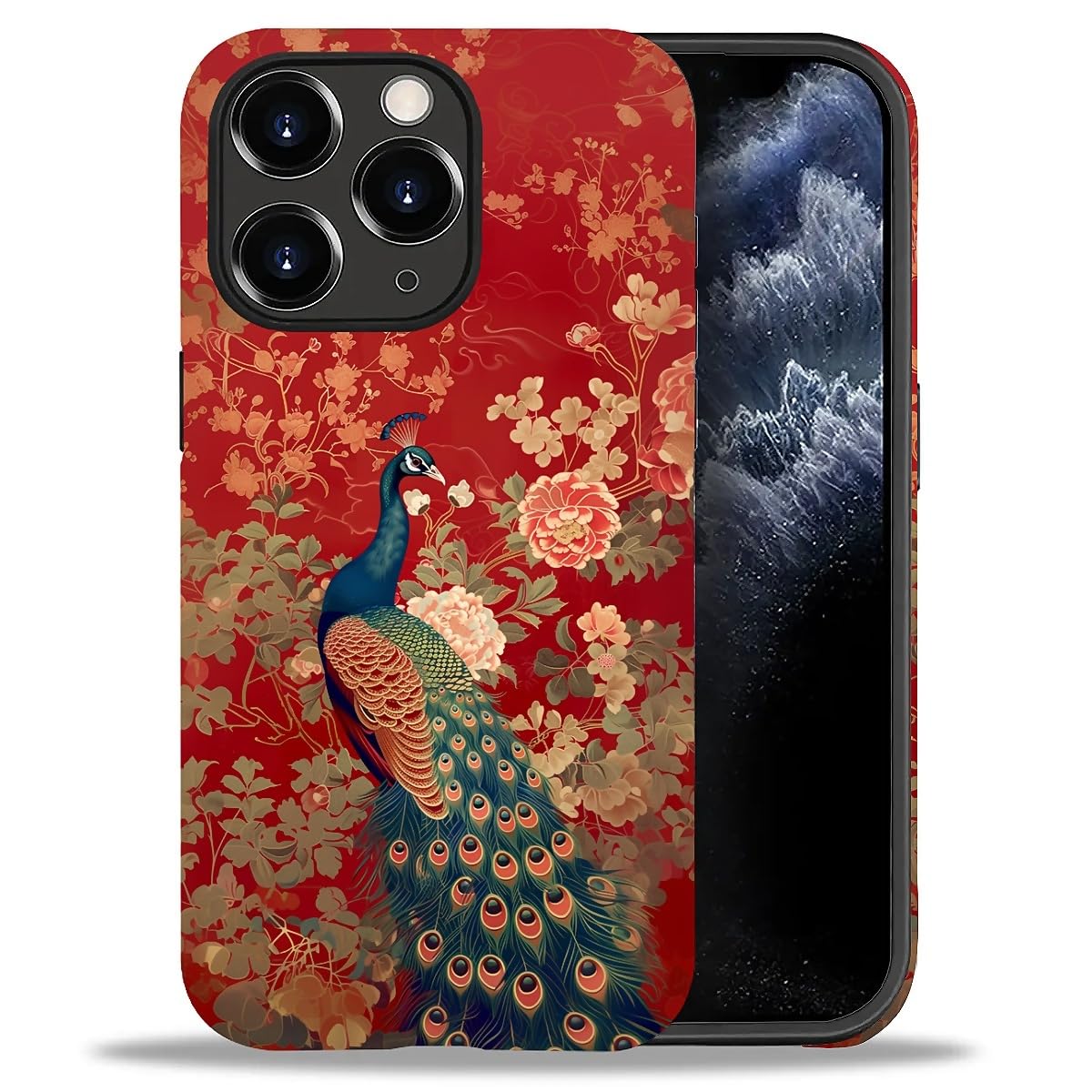 DAIZAG Phone Case Compatible with iPhone 13/14,Christmas Santa Claus Mixed 2 Layer Soft Silicone+Hard PC Ddouble Protection Ultra-Thin Phone Case for iPhone 13/14