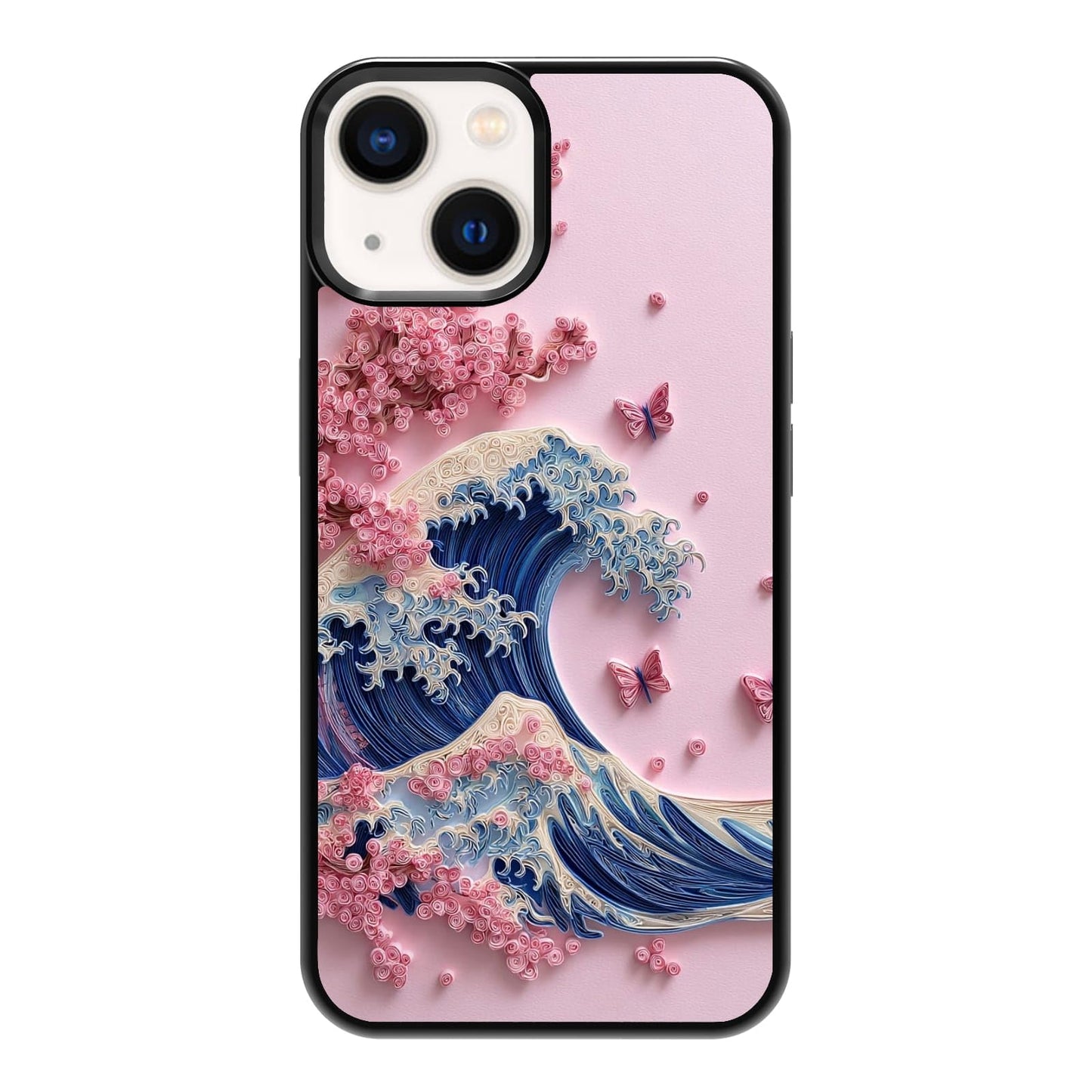 Elegant Forest Green Botanical Leaf and Plant Illustration Phone Case, Shockproof Protective Cover for iPhone 11 12 13 14 15 16 17 Pro Max Plus Mini XR 7 8 SE