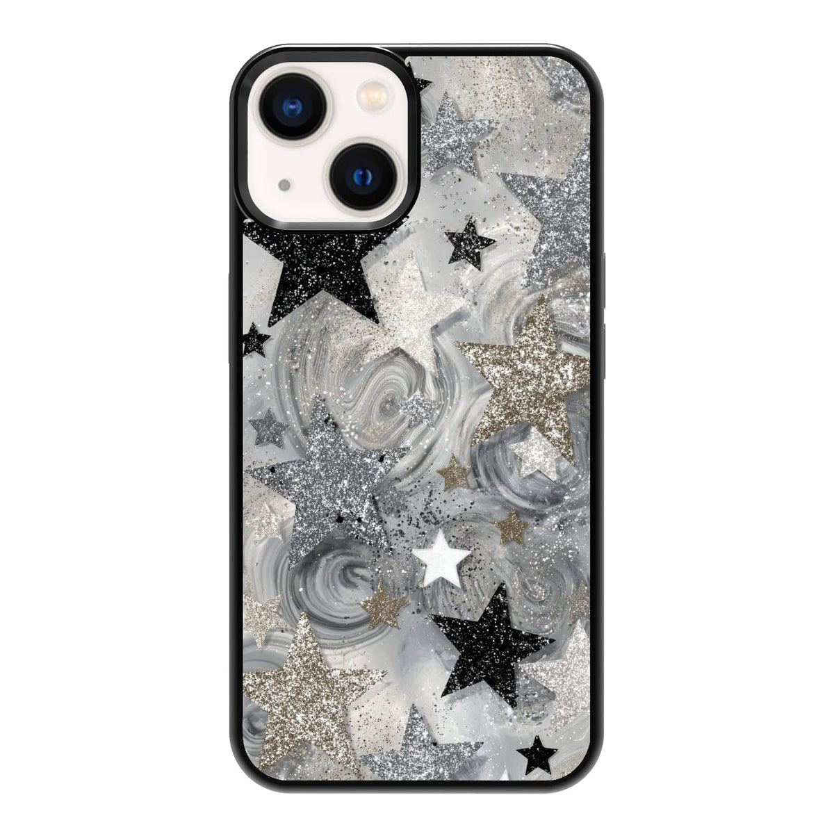 Dark Botanical Wildflower Forest Green Leaf White Blossom Nature Art Phone Case, Shockproof Protective Cover for iPhone 11 12 13 14 15 16 17 Pro Max Plus Mini XR 7 8 SE
