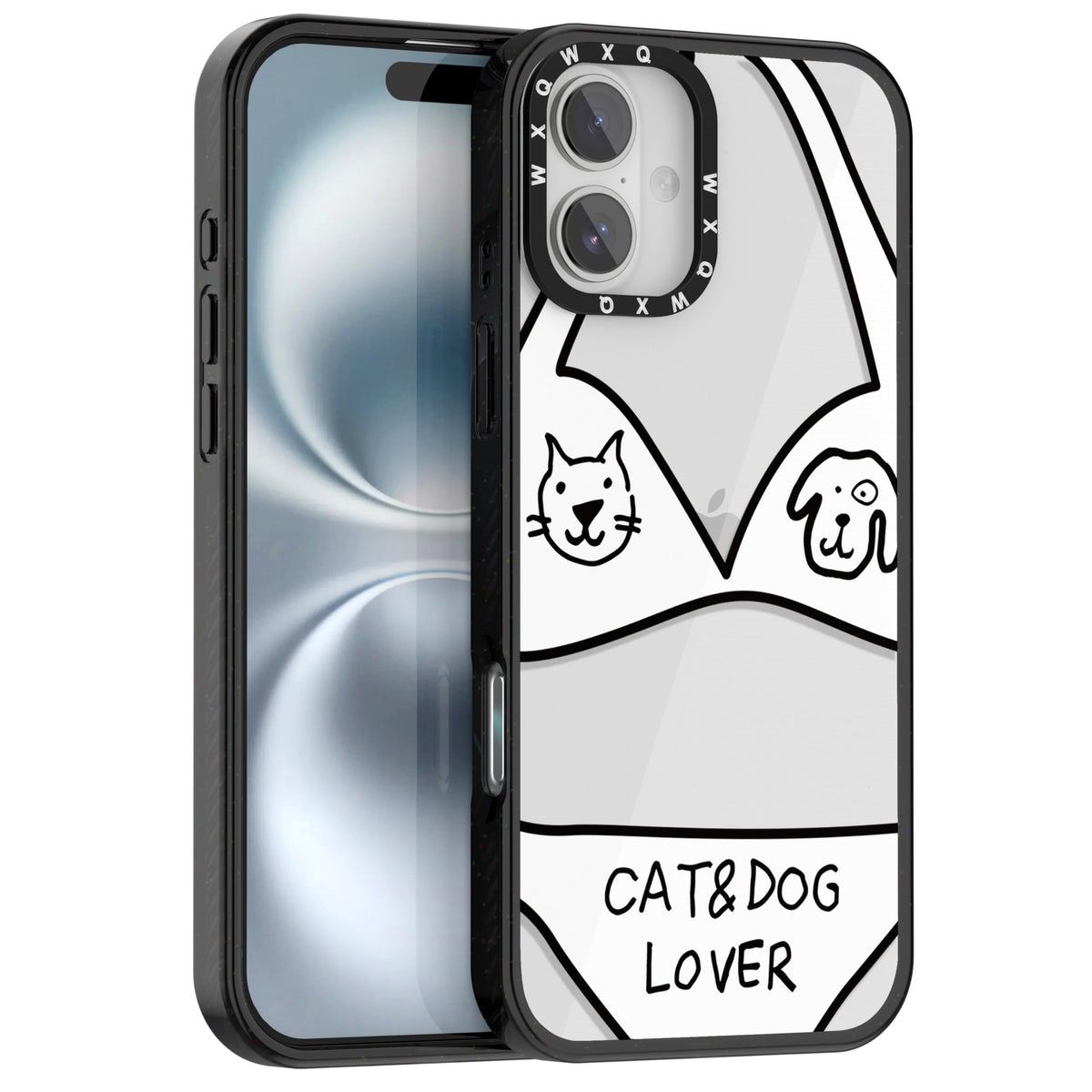 for iPhone 16 pro max Graffiti of Cartoon Animal Clear Phone Case | TPU+PC Premium Painted Anti-Drop Phone Case Superior Shock Absorption Military-Grade Drop Protection cover
