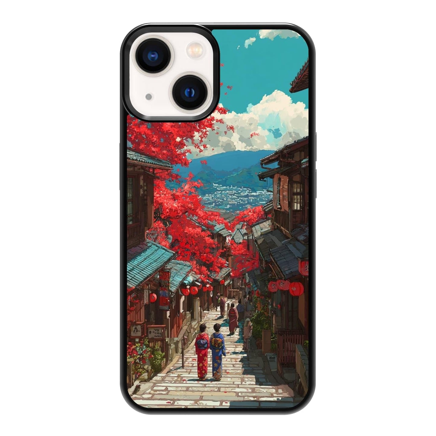 Vibrant Redwood Forest Path Wildflowers Nature Landscape Phone Case, Shockproof Protective Cover for iPhone 11 12 13 14 15 16 17 Pro Max Plus Mini XR 7 8 SE