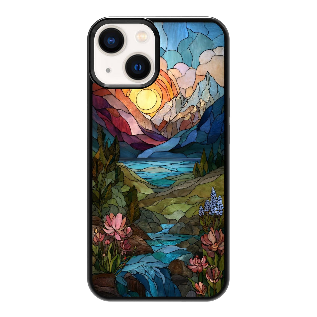 Elegant Forest Green Botanical Leaf and Plant Illustration Phone Case, Shockproof Protective Cover for iPhone 11 12 13 14 15 16 17 Pro Max Plus Mini XR 7 8 SE