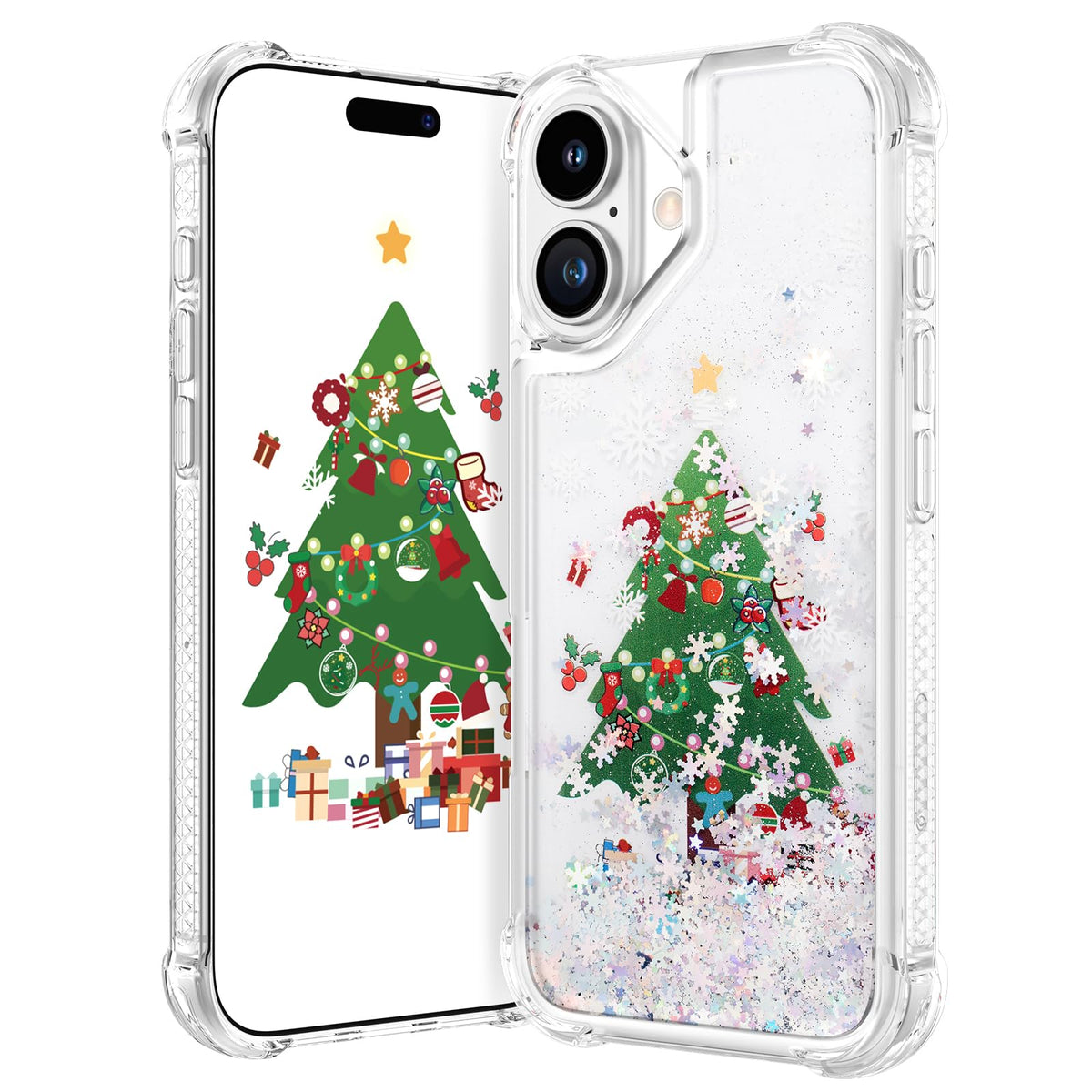 Maxdara for iPhone 13 iPhone 14 Cute Christmas Tree Case