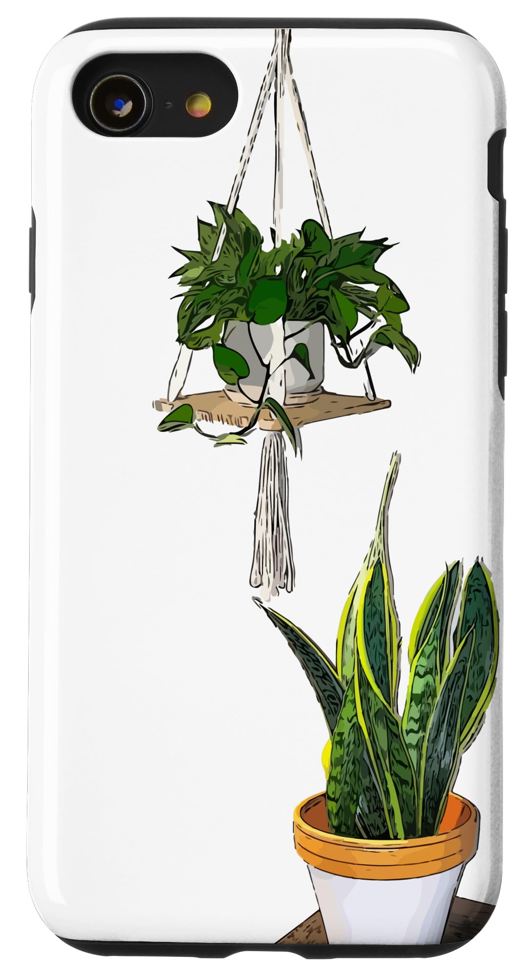 Modern Hanging Pothos and Snake Plant Case for iPhone Air