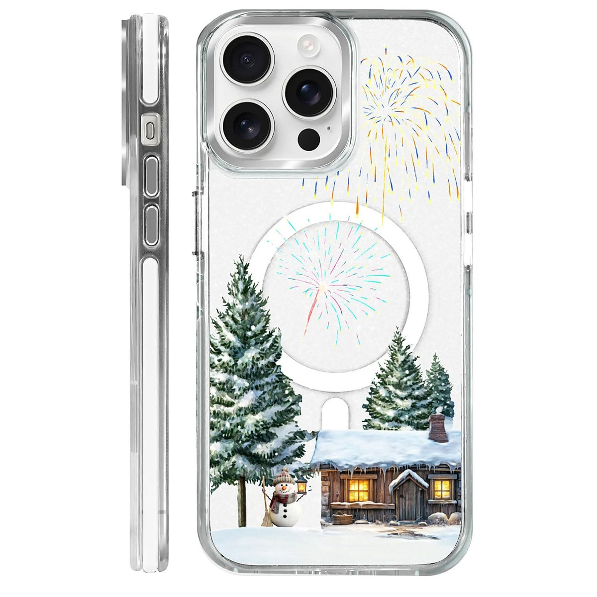 for iPhone 15 Case,Compatible with MagSafe,The Transparent TPU Silicone Protects The Phone Case from Drops, Slips and Fingerprints.Blue Ocean Whale Shark Octopus Turtle Collage