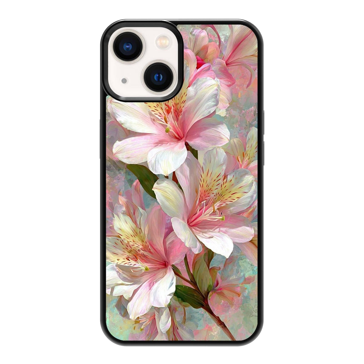 Nature Stained Glass Green Forest Tree Sunlight Phone Case, Shockproof Protective Cover for iPhone 11 12 13 14 15 16 17 Pro Max Plus Mini XR 7 8 SE