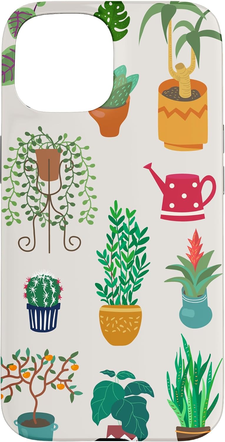 Indoor and Outdoor Plant Illustrations | Boho Nature Art Case for iPhone 16