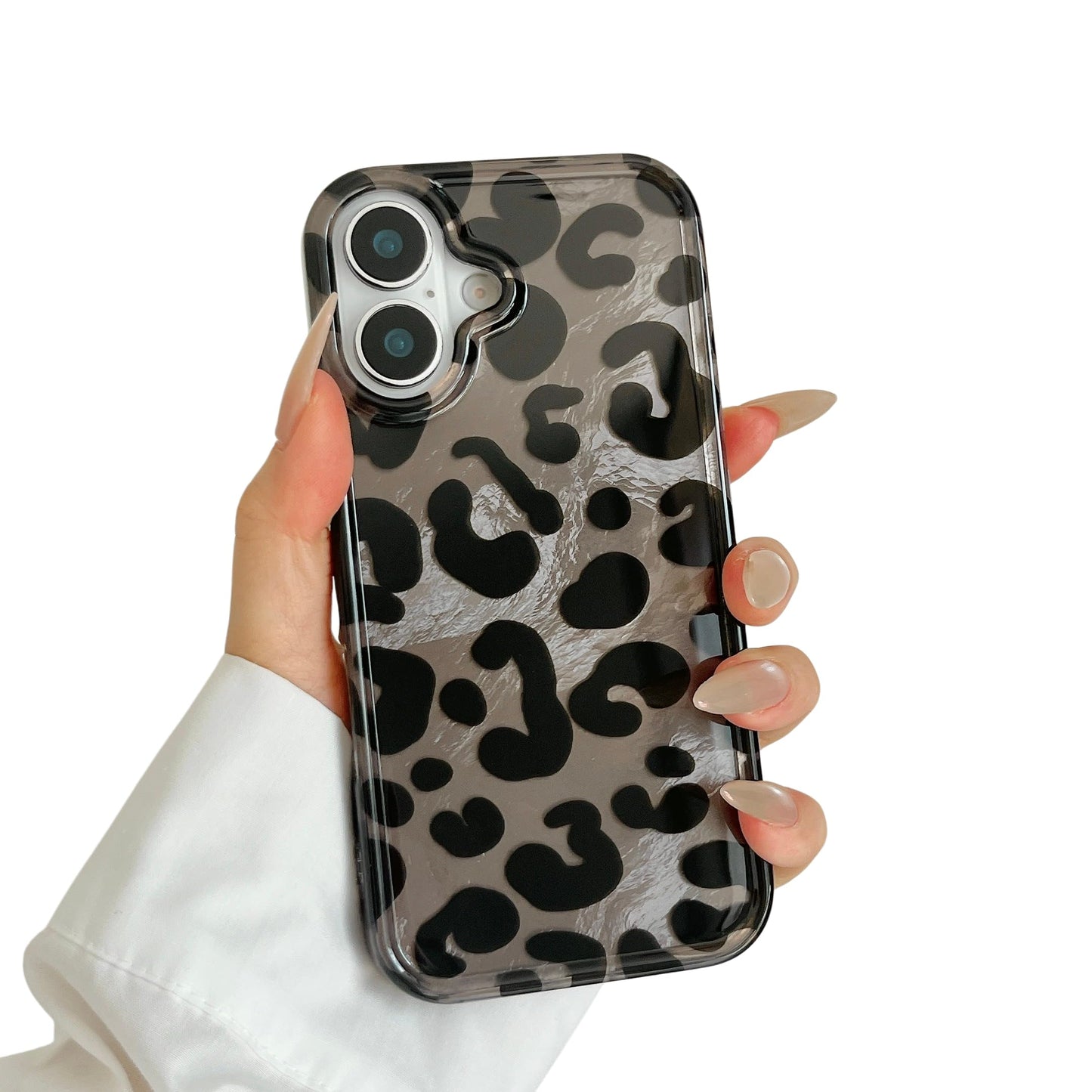 for iPhone 17 Pro Glitter Leopard Print Phone Case, Sparkly Cheetah Animal Pattern Clear Soft TPU Shockproof Protective Cover for Women Girls (Zebra Stripe, for iPhone 17 Pro)