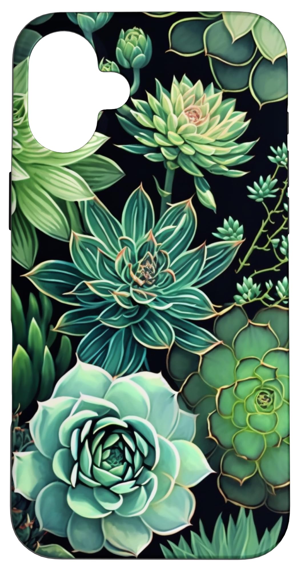 Succulent Plant Botanical Green Floral Pattern Flower Cactus Case for iPhone Air