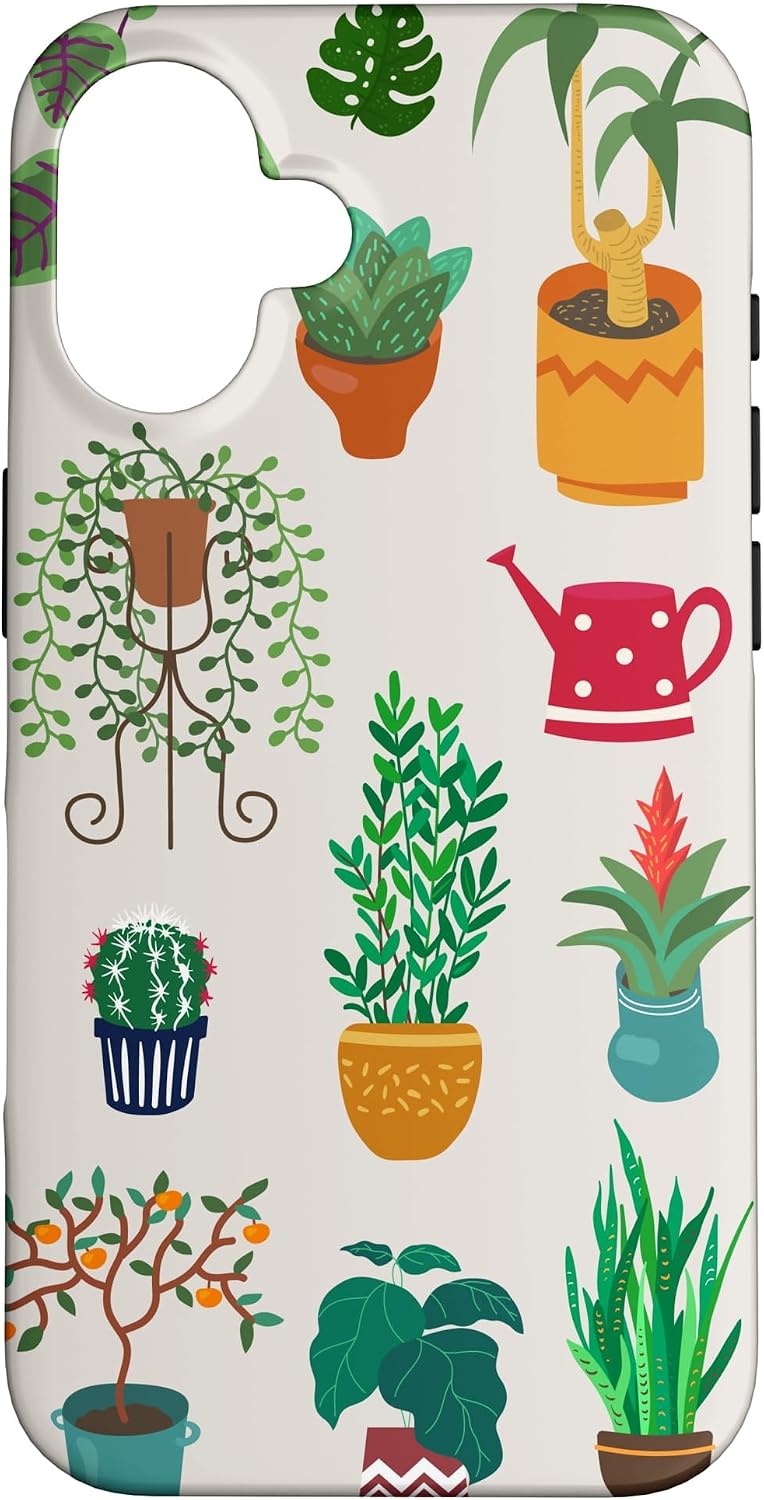 Indoor and Outdoor Plant Illustrations | Boho Nature Art Case for iPhone 16