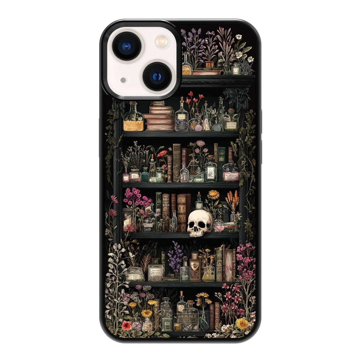 Plant Lover Black Cat Houseplants Indoor Garden Aesthetic Phone Case, Shockproof Protective Cover for iPhone 11 12 13 14 15 16 17 Pro Max Plus Mini XR 7 8 SE