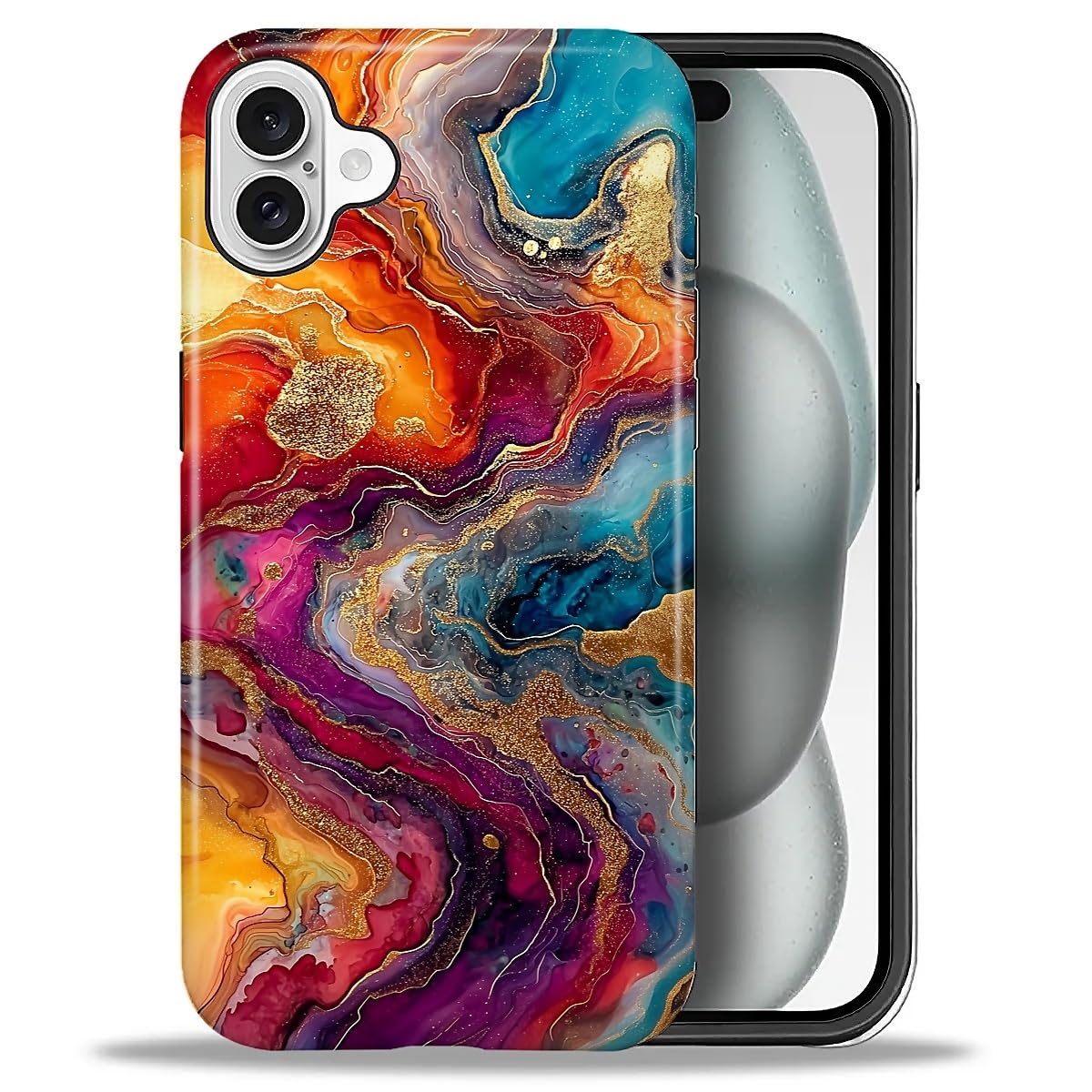 CARLOCA Case for iPhone 16 Pro,Vintage Cat Animal Pet Lover Collage Design Hybrid Dual Protection Soft TPU + Hard PC, Shockproof & Anti-Scratch Cover Men Women Stylish Protective Phone Case