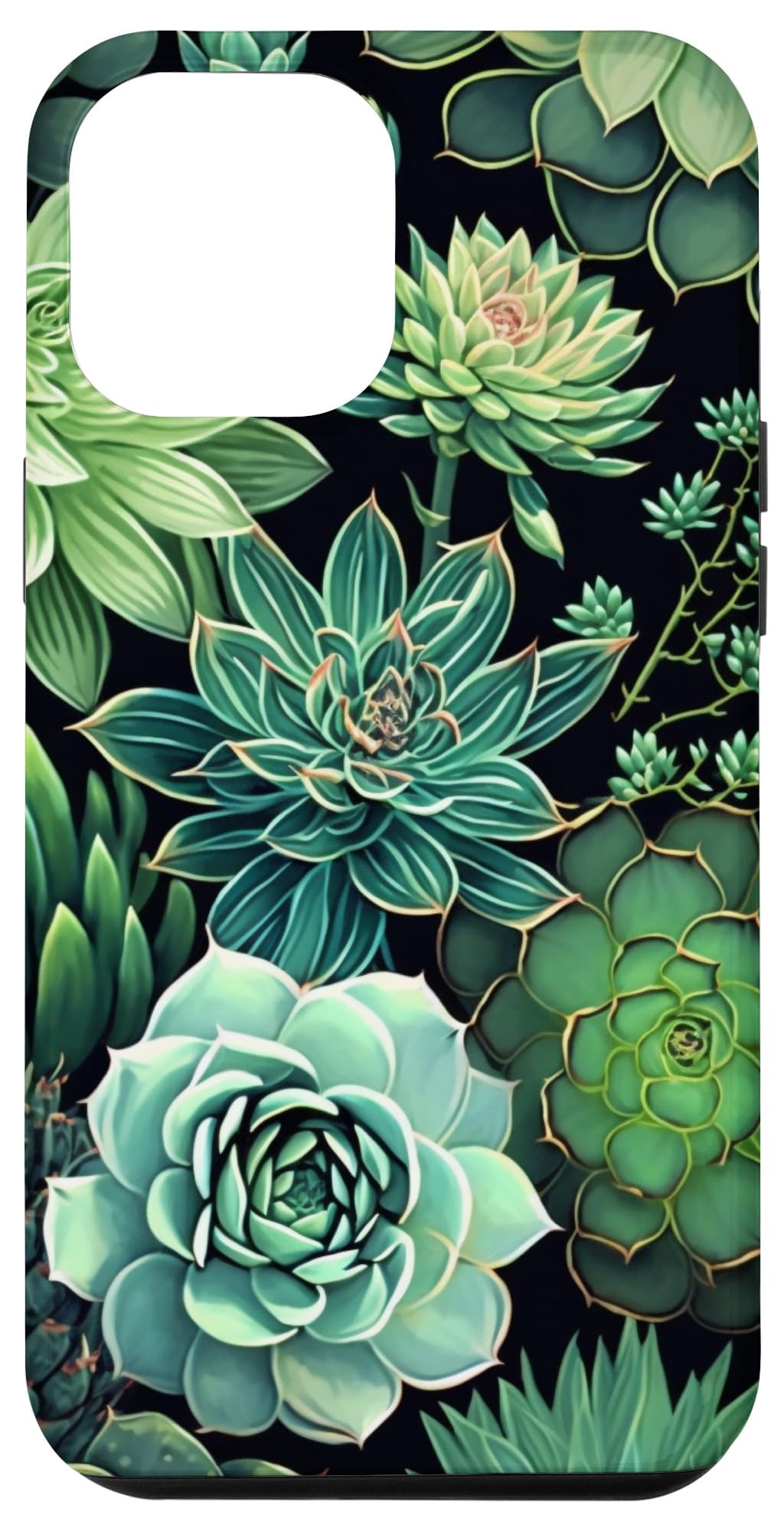 Succulent Plant Botanical Green Floral Pattern Flower Cactus Case for iPhone Air