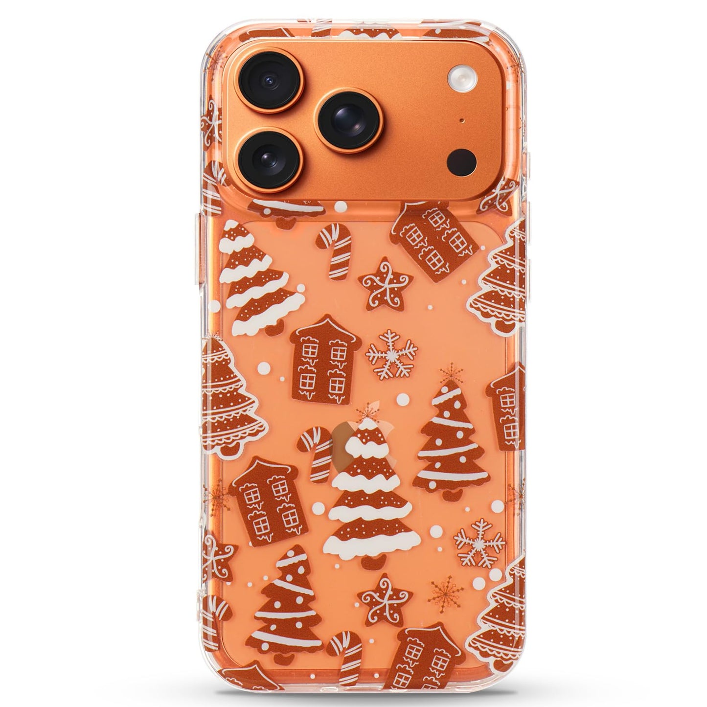 LCHULLE for iPhone 12/12 Pro Christmas Case Xmas Santa Holiday Clear Case | Cute Transparent Design for Women Men Kids, Slim Fit Soft TPU Silicone Shockproof Protective Back Cover - Xmas Tree