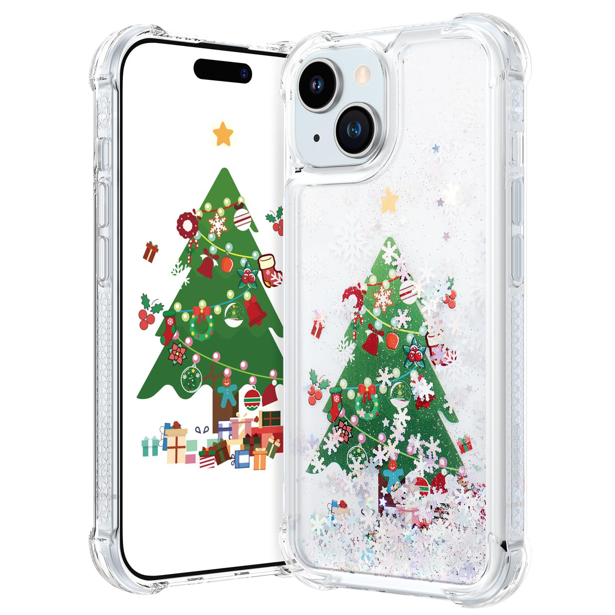 Maxdara for iPhone 13 iPhone 14 Cute Christmas Tree Case
