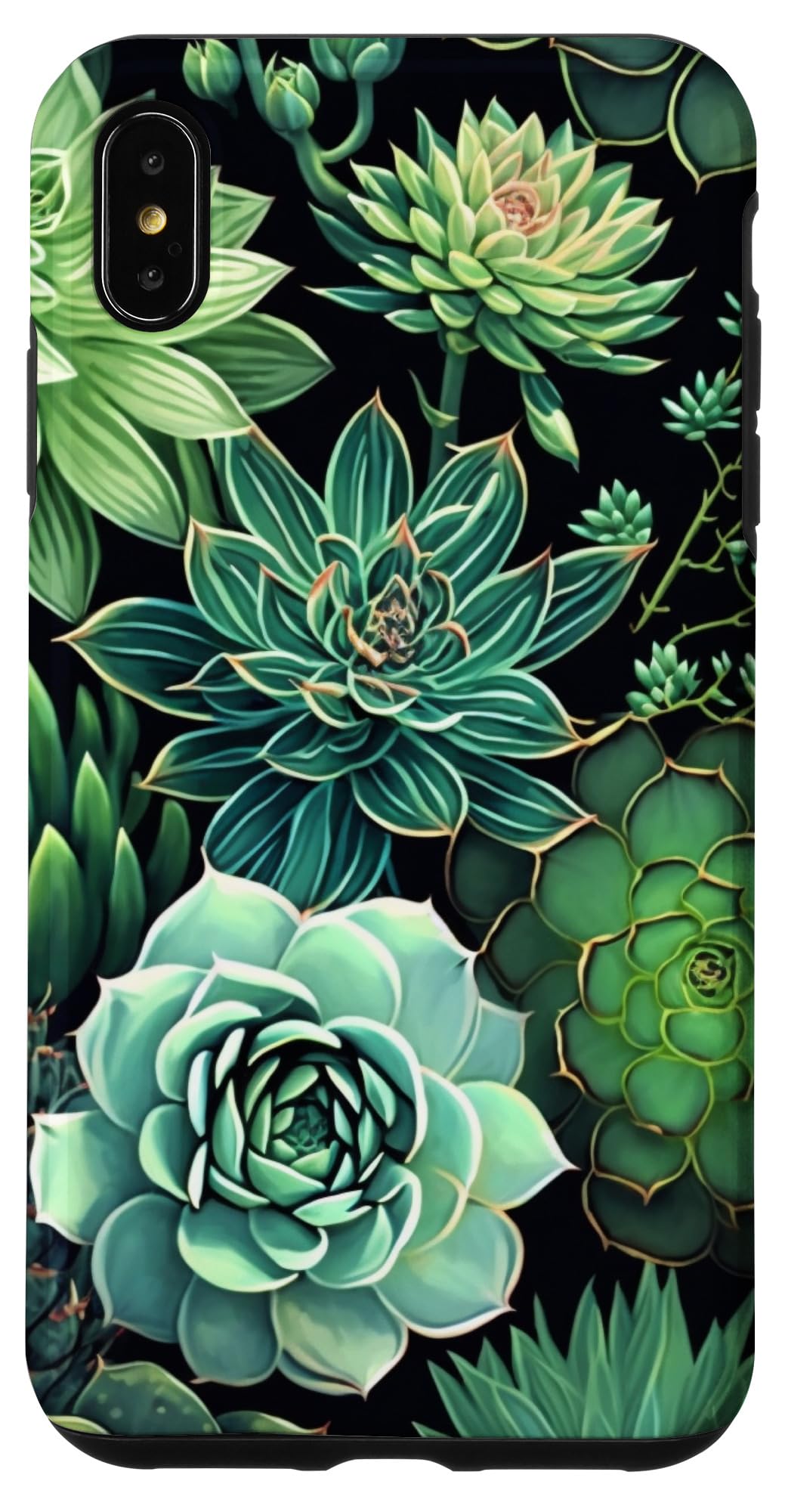 Succulent Plant Botanical Green Floral Pattern Flower Cactus Case for iPhone Air
