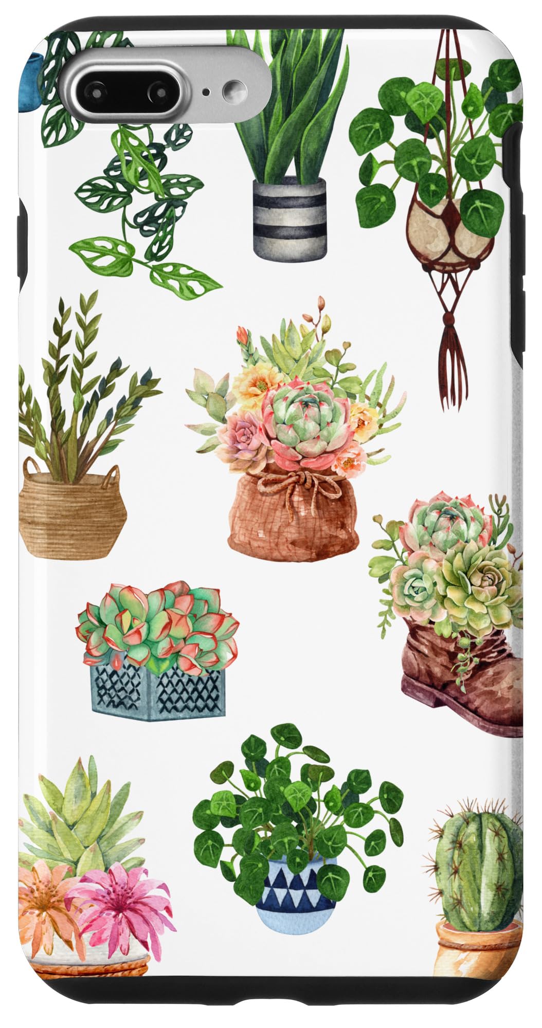 iPhone 14 Boho Indoor and Outdoor Plant Lover Succulent Cactus Nature Case