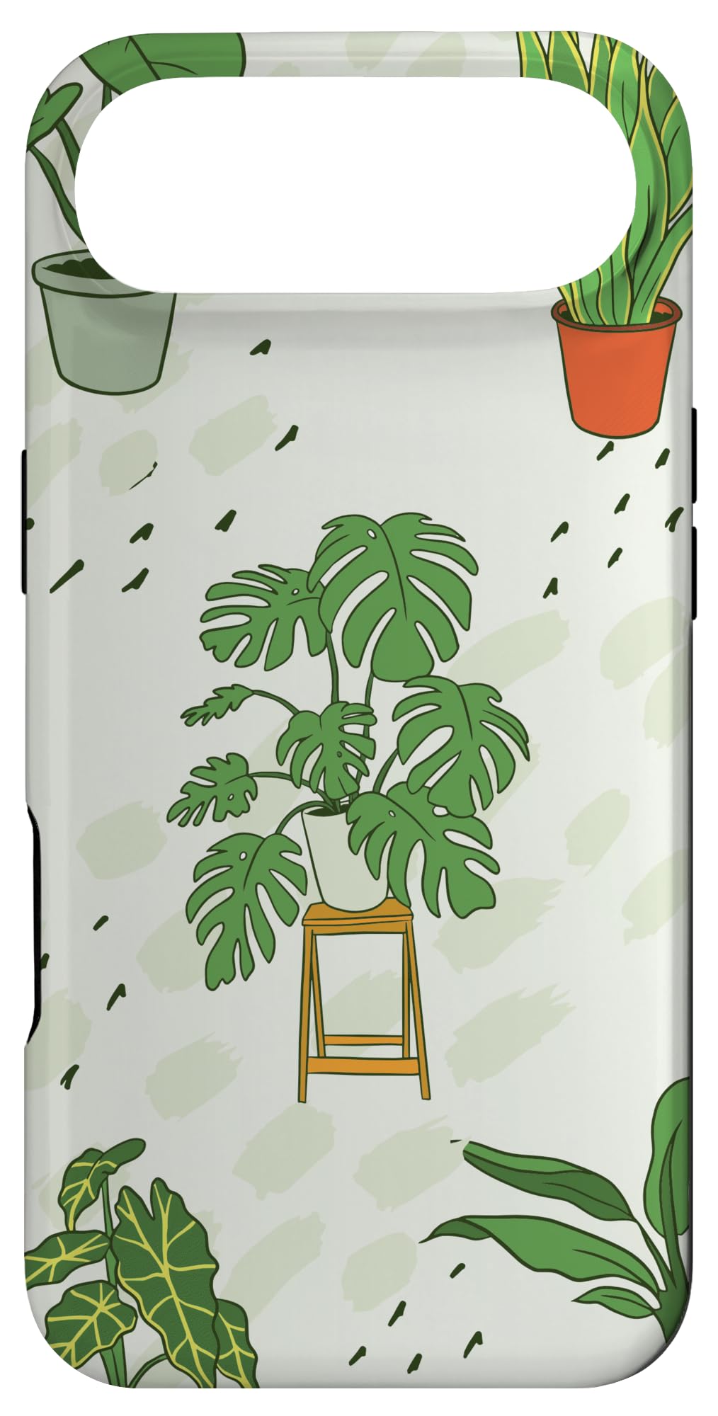 Monstera plant Houseplant Illustrations | Boho Nature Leaf Case for iPhone 15