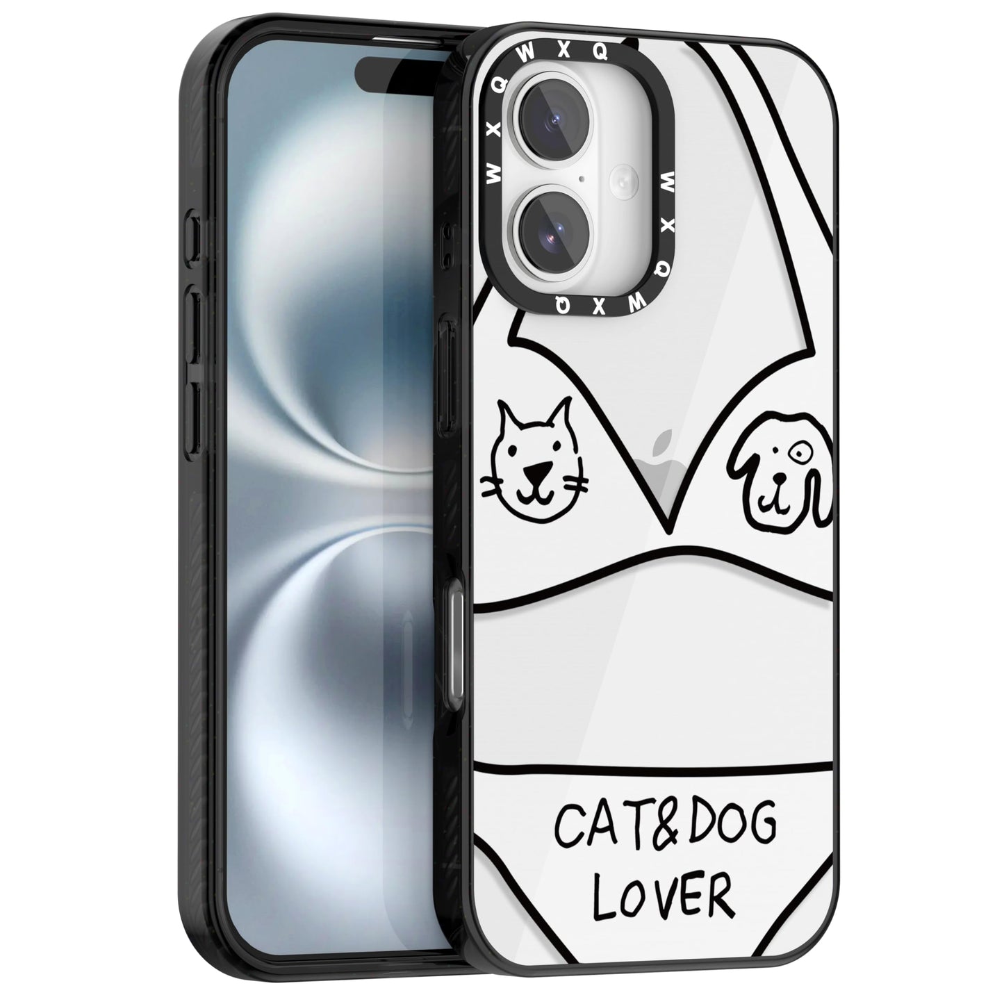 for iPhone 16 pro max Graffiti of Cartoon Animal Clear Phone Case | TPU+PC Premium Painted Anti-Drop Phone Case Superior Shock Absorption Military-Grade Drop Protection cover
