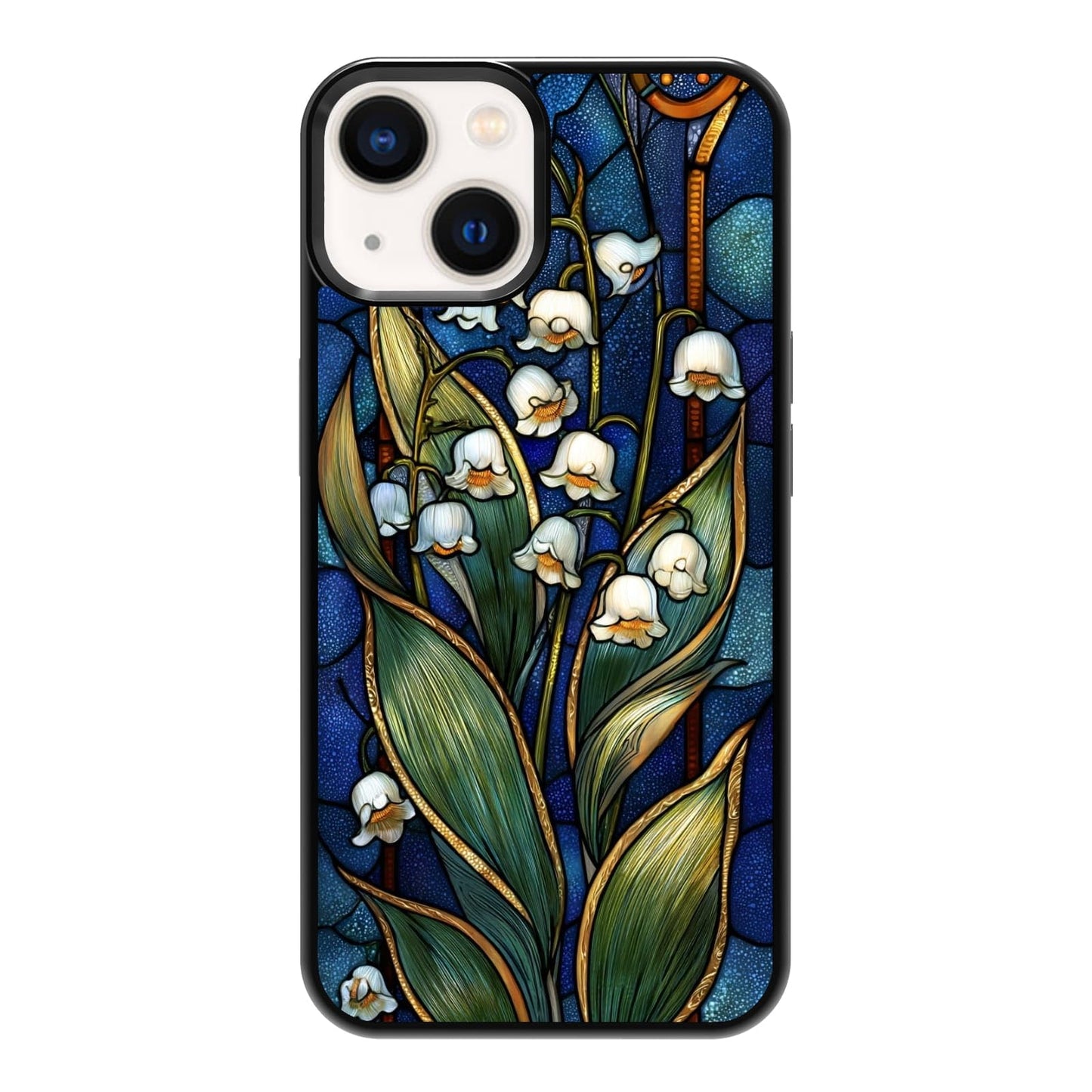 Elegant Forest Green Botanical Leaf and Plant Illustration Phone Case, Shockproof Protective Cover for iPhone 11 12 13 14 15 16 17 Pro Max Plus Mini XR 7 8 SE