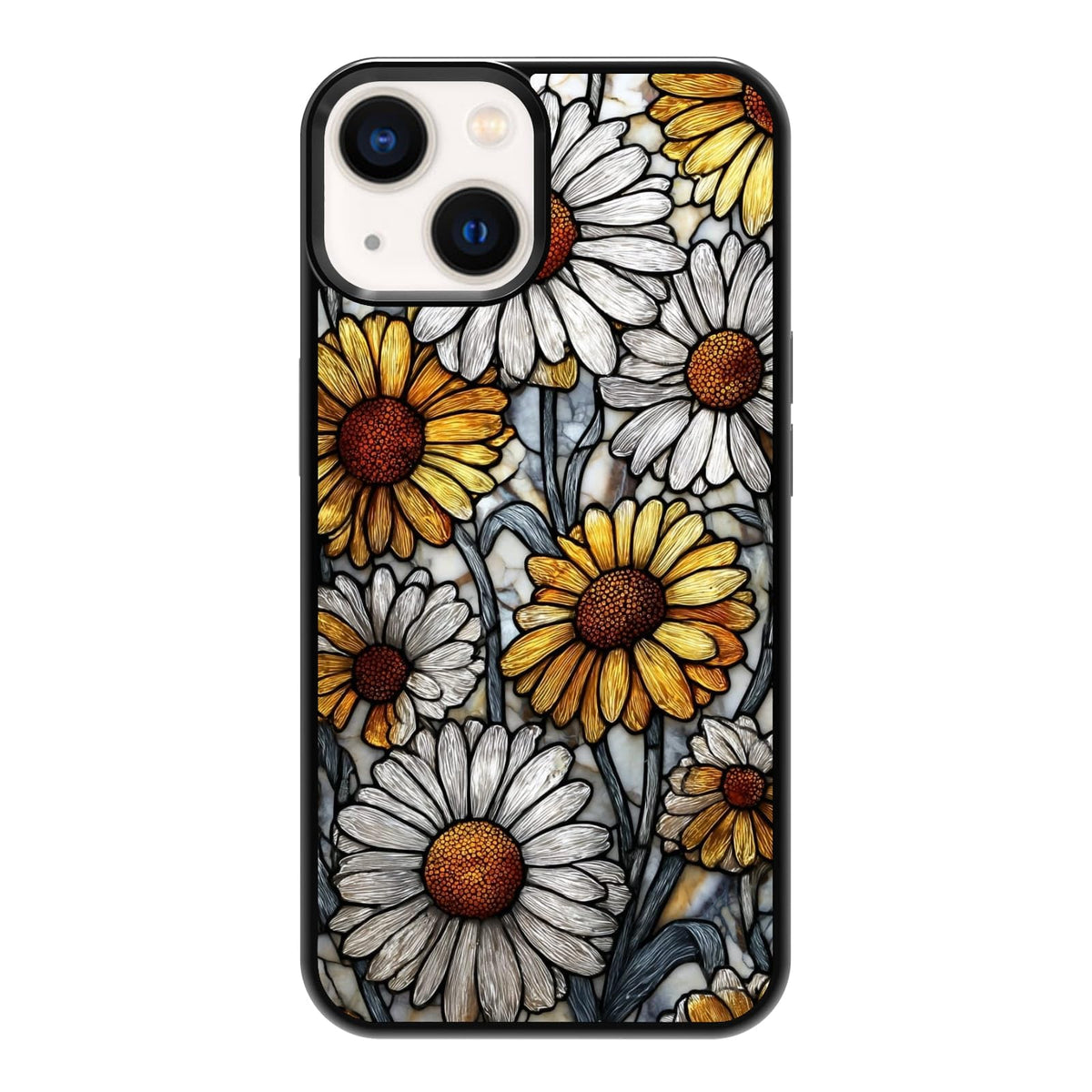 Lush Garden Wildflower Field Green Botanical Nature Aesthetic Phone Case, Shockproof Protective Cover for iPhone 11 12 13 14 15 16 17 Pro Max Plus Mini XR 7 8 SE