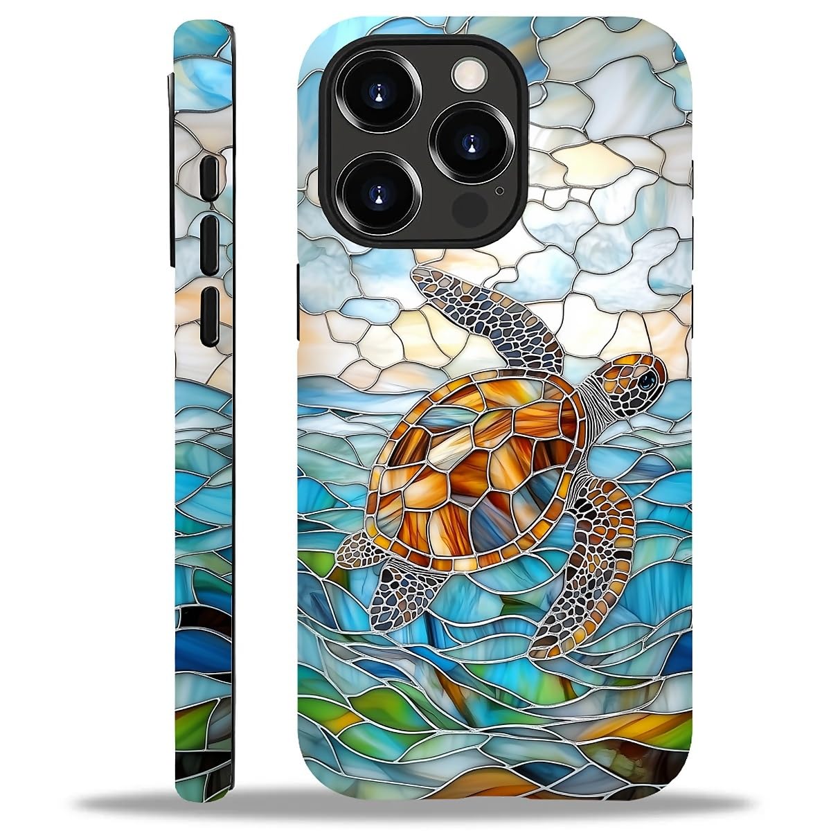Case Compatible with iPhone 16,Christmas Decorations-Santa Claus Hybrid 2-Layer Hard Shell+Silicone Double Protective Scratch-Resistant Shockproof Case for iPhone 16