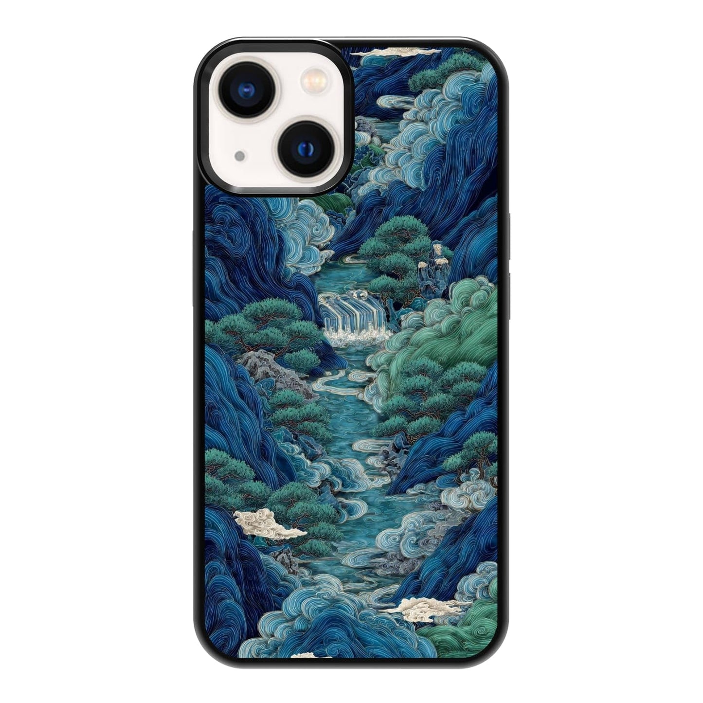 Black Cat Indoor Jungle Potted Plants Bookshelf Dark Green Botanical Urban Forest Phone Case, Shockproof Protective Cover for iPhone 11 12 13 14 15 16 17 Pro Max Plus Mini XR 7 8 SE