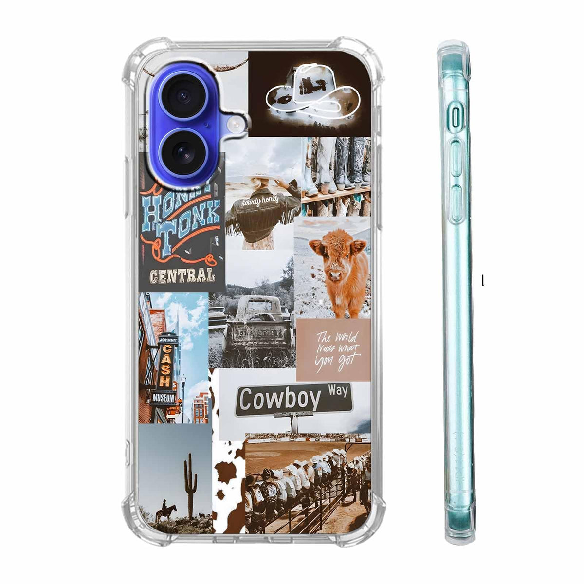 Christmas Aesthetic Case for iPhone 16,Winter Holiday Elements Collage Case for Kids,Soft TPU Bumper Case Compatible with iPhone 16,6.1"