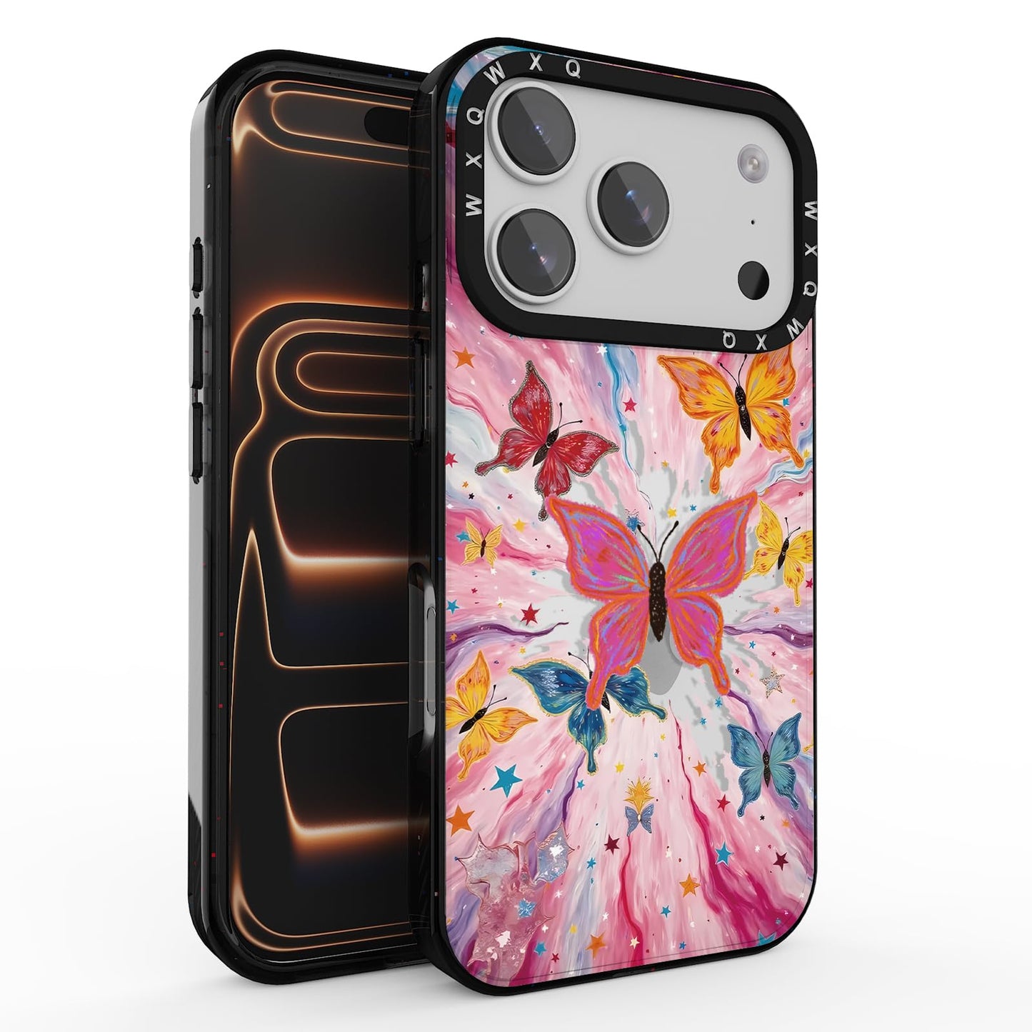 for iPhone 16 pro max Graffiti of Cartoon Animal Clear Phone Case | TPU+PC Premium Painted Anti-Drop Phone Case Superior Shock Absorption Military-Grade Drop Protection cover