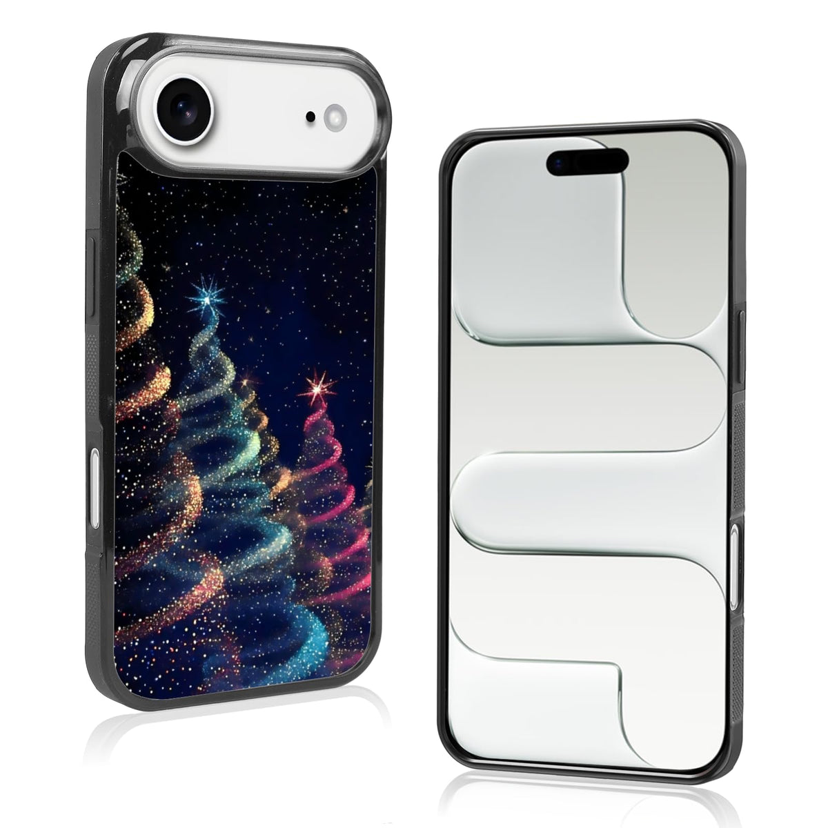 Cute Christmas Tree Bow Phone Case: Kawaii Winter Non-Slip Design Compatible with iPhone 13./14 Case for Women & Girl（14）