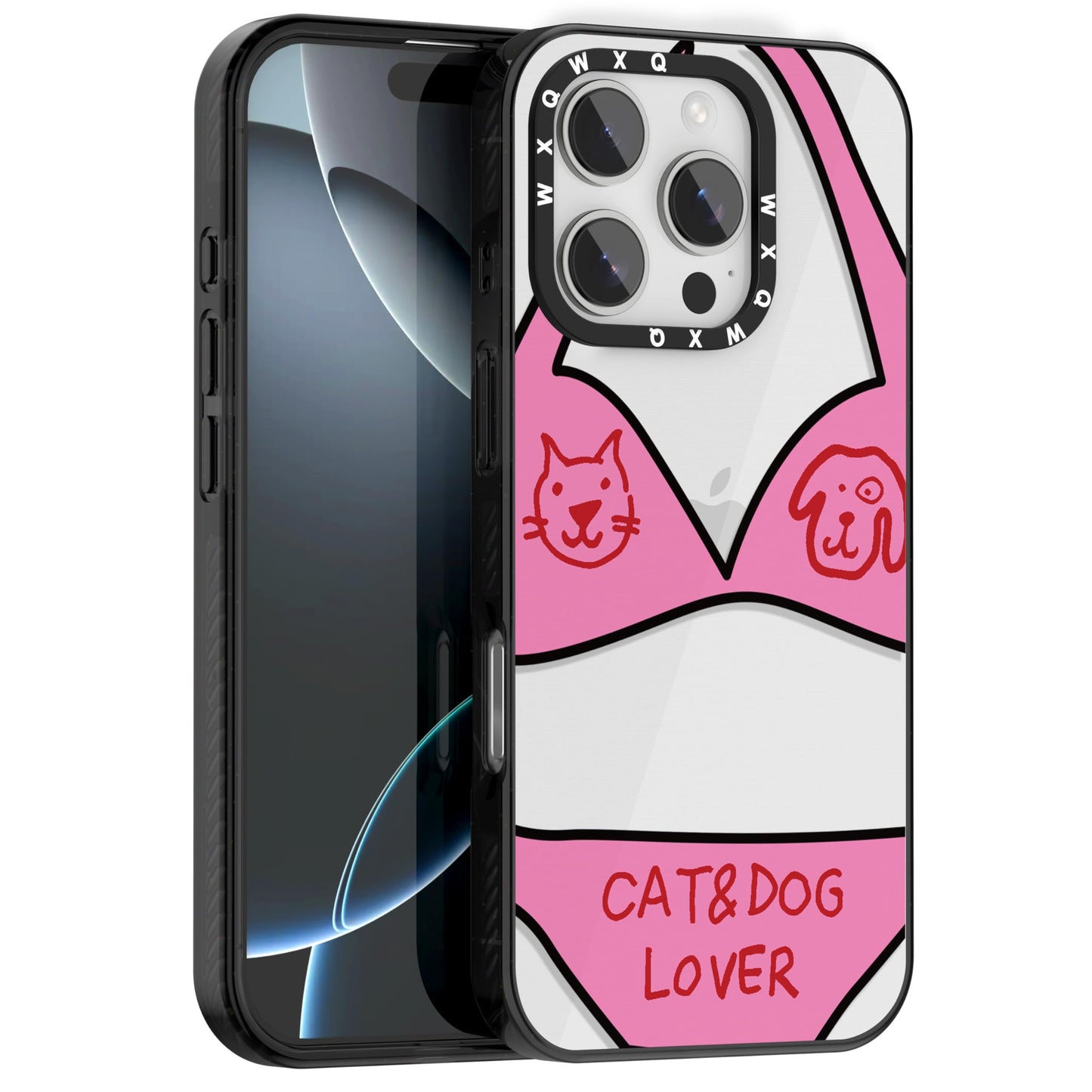 for iPhone 16 pro max Graffiti of Cartoon Animal Clear Phone Case | TPU+PC Premium Painted Anti-Drop Phone Case Superior Shock Absorption Military-Grade Drop Protection cover