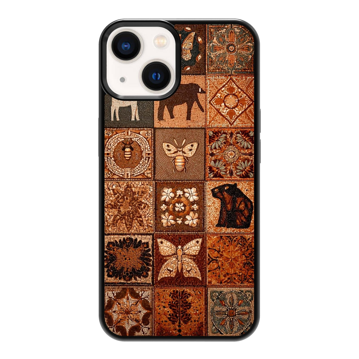Elegant Forest Green Botanical Leaf and Plant Illustration Phone Case, Shockproof Protective Cover for iPhone 11 12 13 14 15 16 17 Pro Max Plus Mini XR 7 8 SE