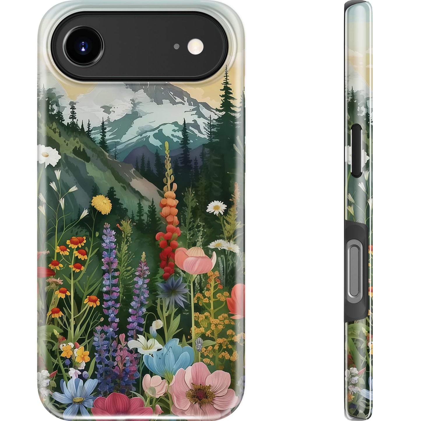 Goodon for iPhone 15 Pro Max Case, Cute Preppy Floral, MagSafe Compatible | Dual-Layer Hard Shell & Silicone, Wireless Charging, Slim Fit Phone Cover with Wildflower Designs for Women Girls
