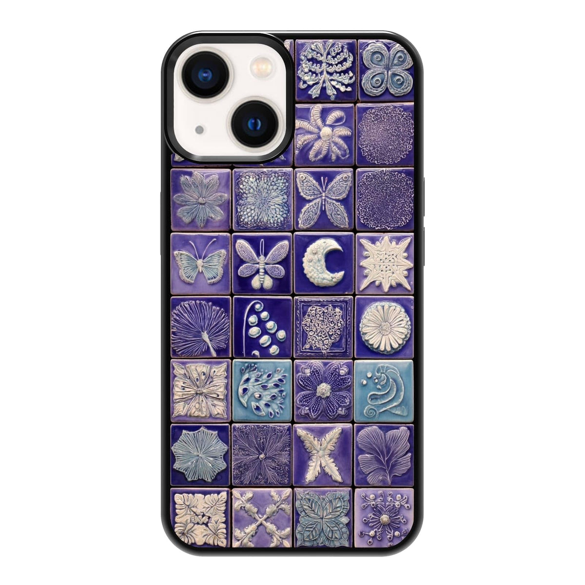 Dark Botanical Wildflower Forest Green Leaf White Blossom Nature Art Phone Case, Shockproof Protective Cover for iPhone 11 12 13 14 15 16 17 Pro Max Plus Mini XR 7 8 SE