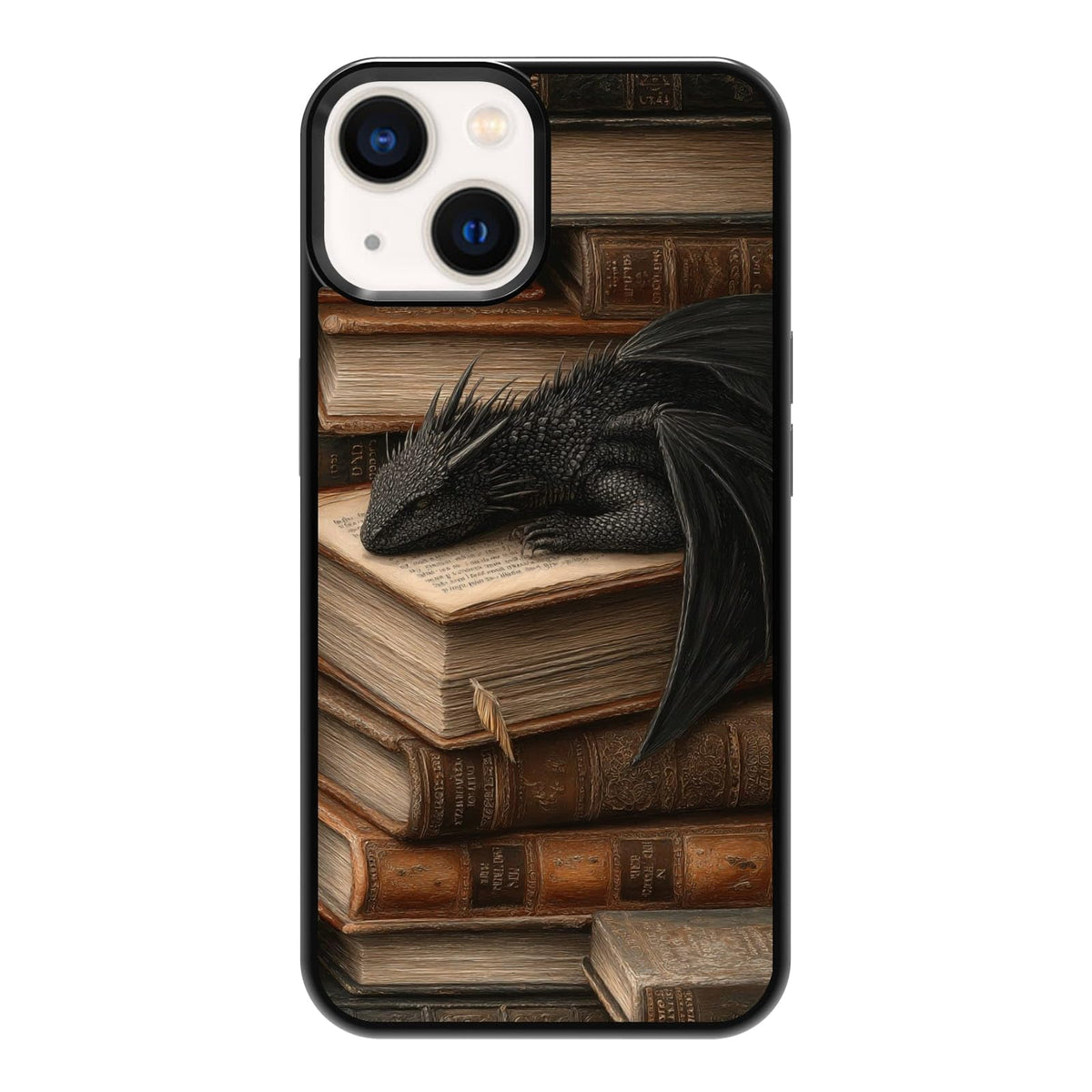 Elegant Forest Green Botanical Leaf and Plant Illustration Phone Case, Shockproof Protective Cover for iPhone 11 12 13 14 15 16 17 Pro Max Plus Mini XR 7 8 SE
