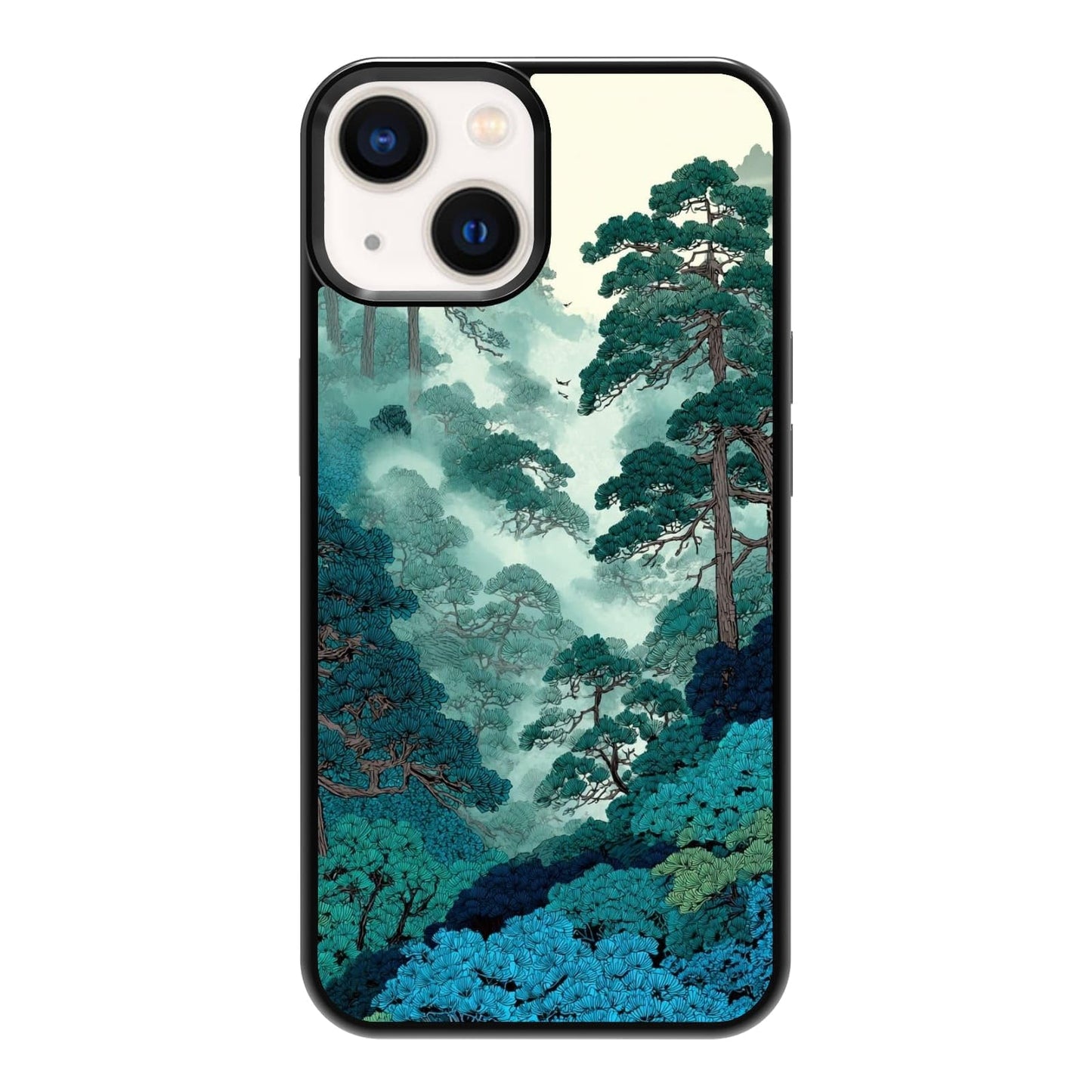 Vibrant Redwood Forest Path Wildflowers Nature Landscape Phone Case, Shockproof Protective Cover for iPhone 11 12 13 14 15 16 17 Pro Max Plus Mini XR 7 8 SE