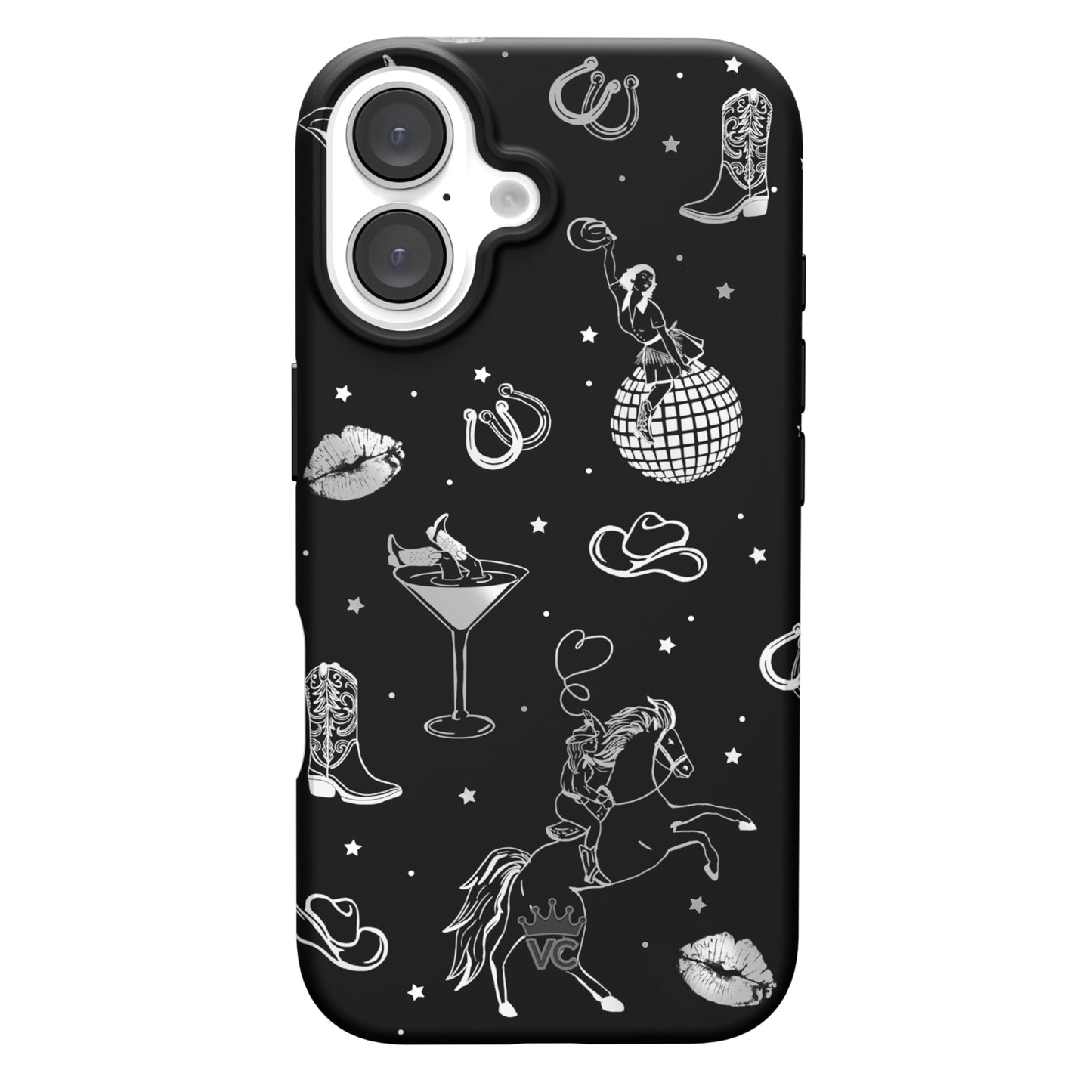 VELVET CAVIAR Christmas Phone Case for iPhone 16 - Compatible with MagSafe [10ft Drop Tested] - Holiday Peppermint Glitter Winter Theme