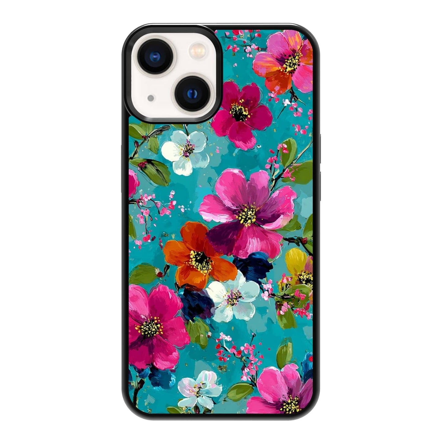 Four Seasons Tree of Life Watercolor Nature Phone Case, Shockproof Protective Cover for iPhone 11 12 13 14 15 16 17 Pro Max Plus Mini XR 7 8 SE