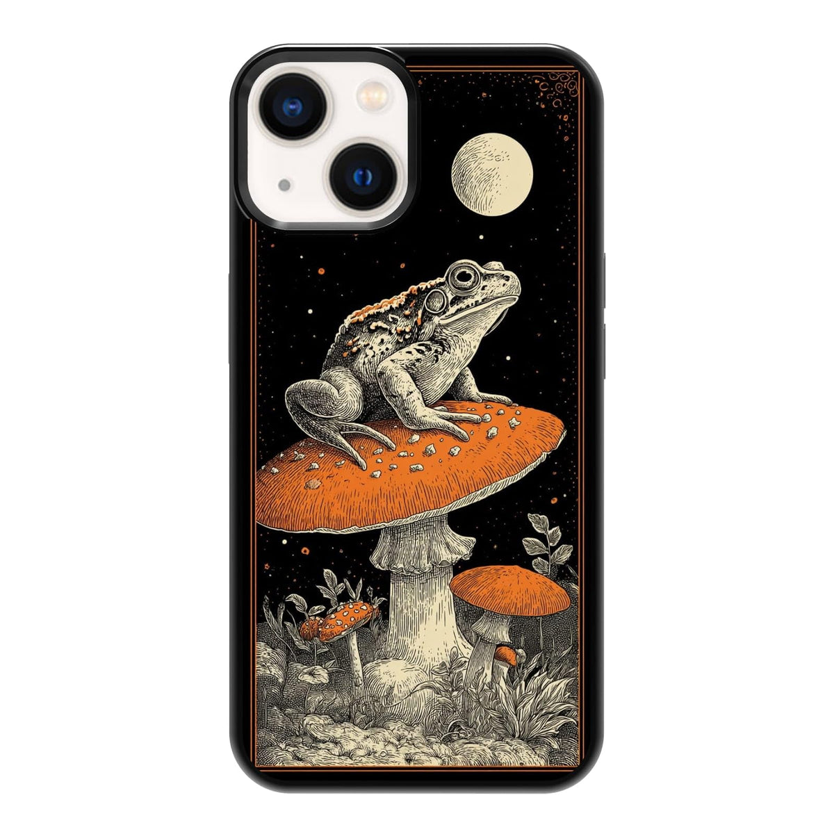 Lush Garden Wildflower Field Green Botanical Nature Aesthetic Phone Case, Shockproof Protective Cover for iPhone 11 12 13 14 15 16 17 Pro Max Plus Mini XR 7 8 SE