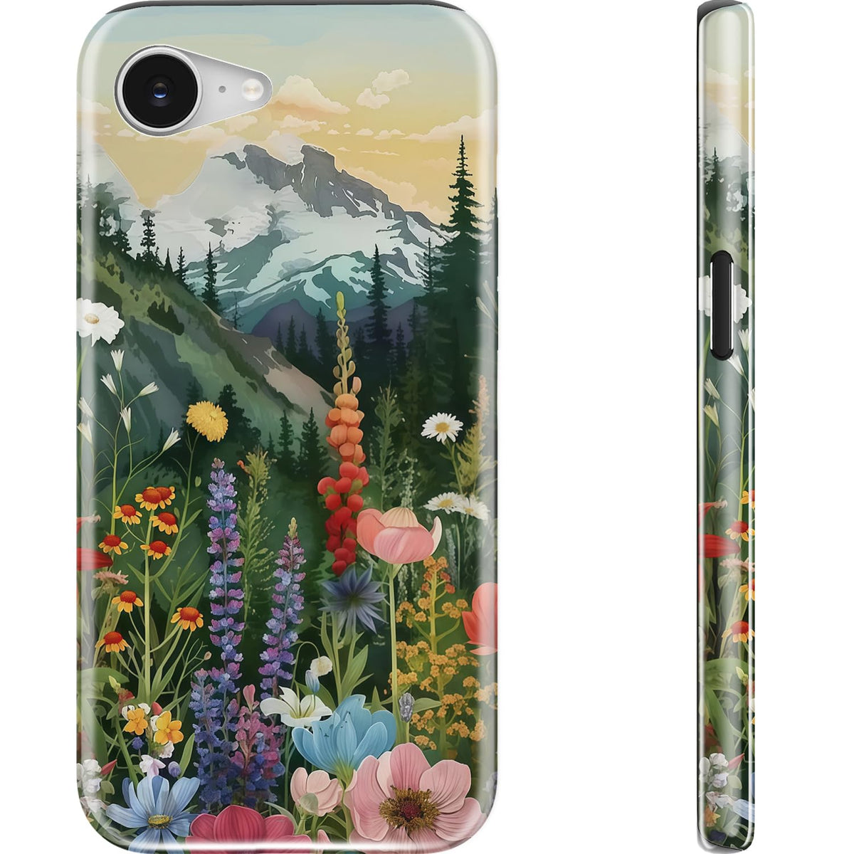 Goodon for iPhone 15 Pro Max Case, Cute Preppy Floral, MagSafe Compatible | Dual-Layer Hard Shell & Silicone, Wireless Charging, Slim Fit Phone Cover with Wildflower Designs for Women Girls