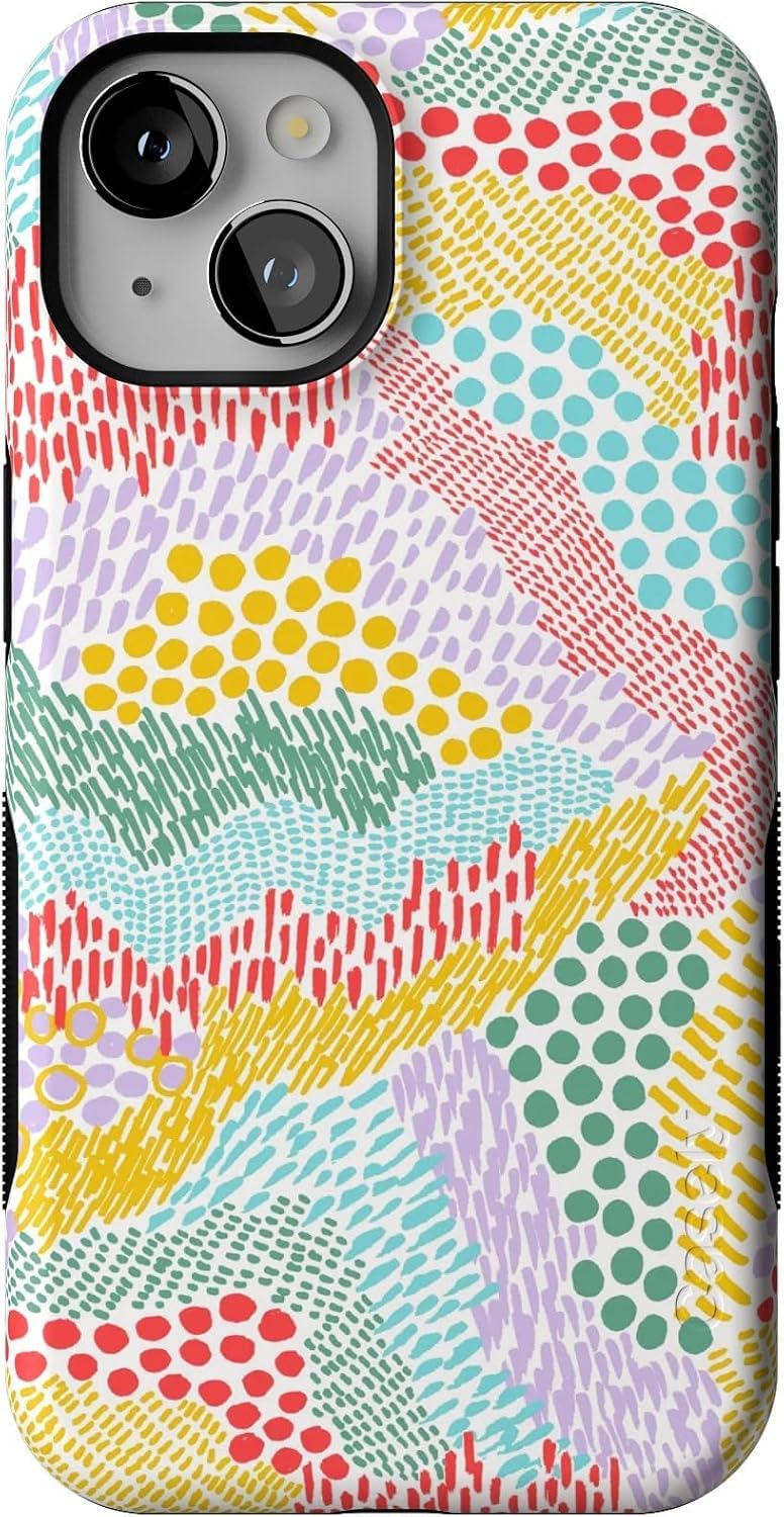 Casely iPhone 14 Case | Hanging Around | Potted Plants Floral | Bold Protective Design | Compatible with MagSafe